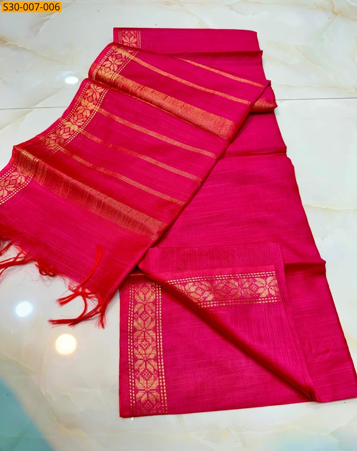 Pink Kota silk saree