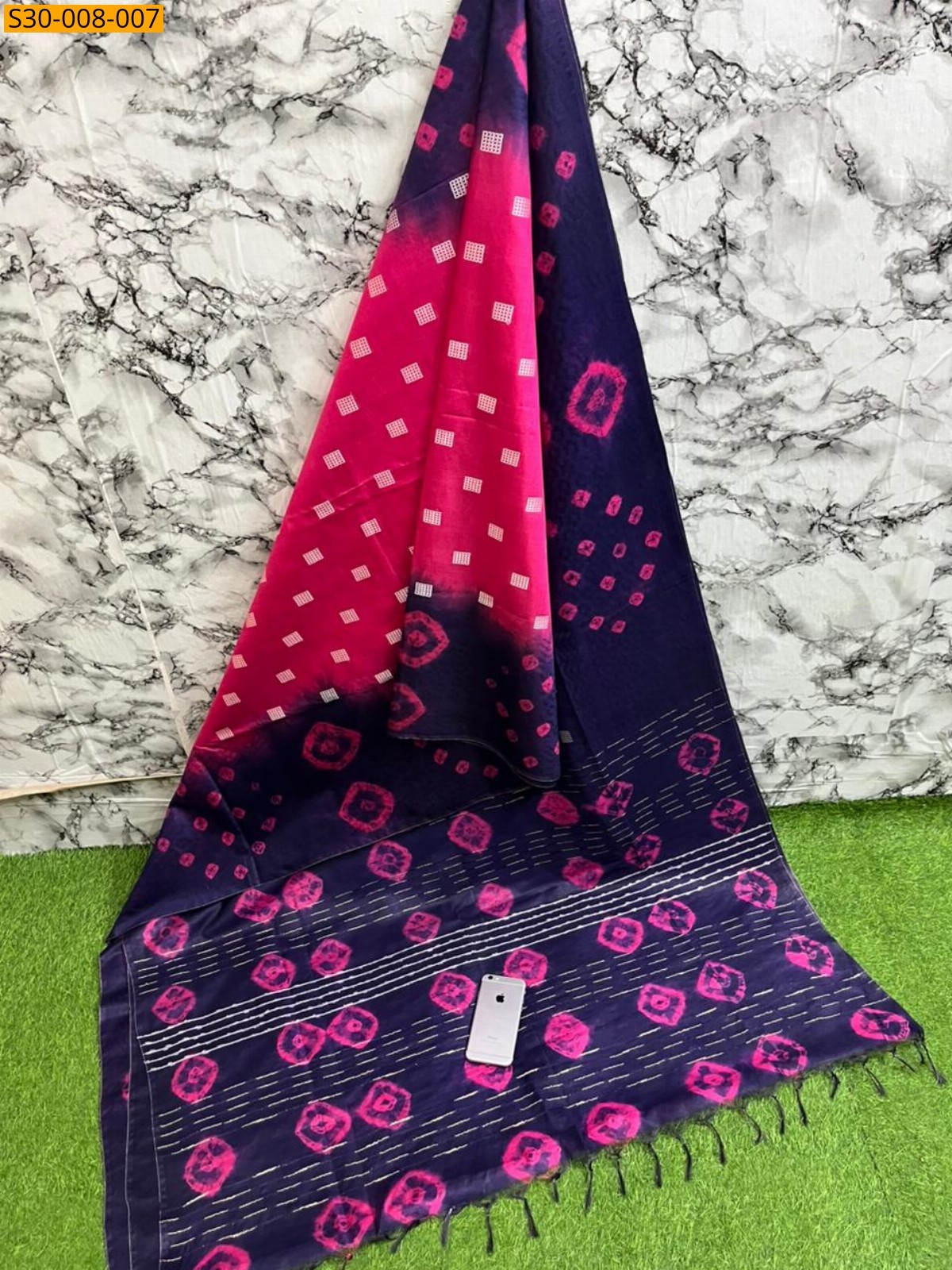 Pink Kota viscose silk Saree