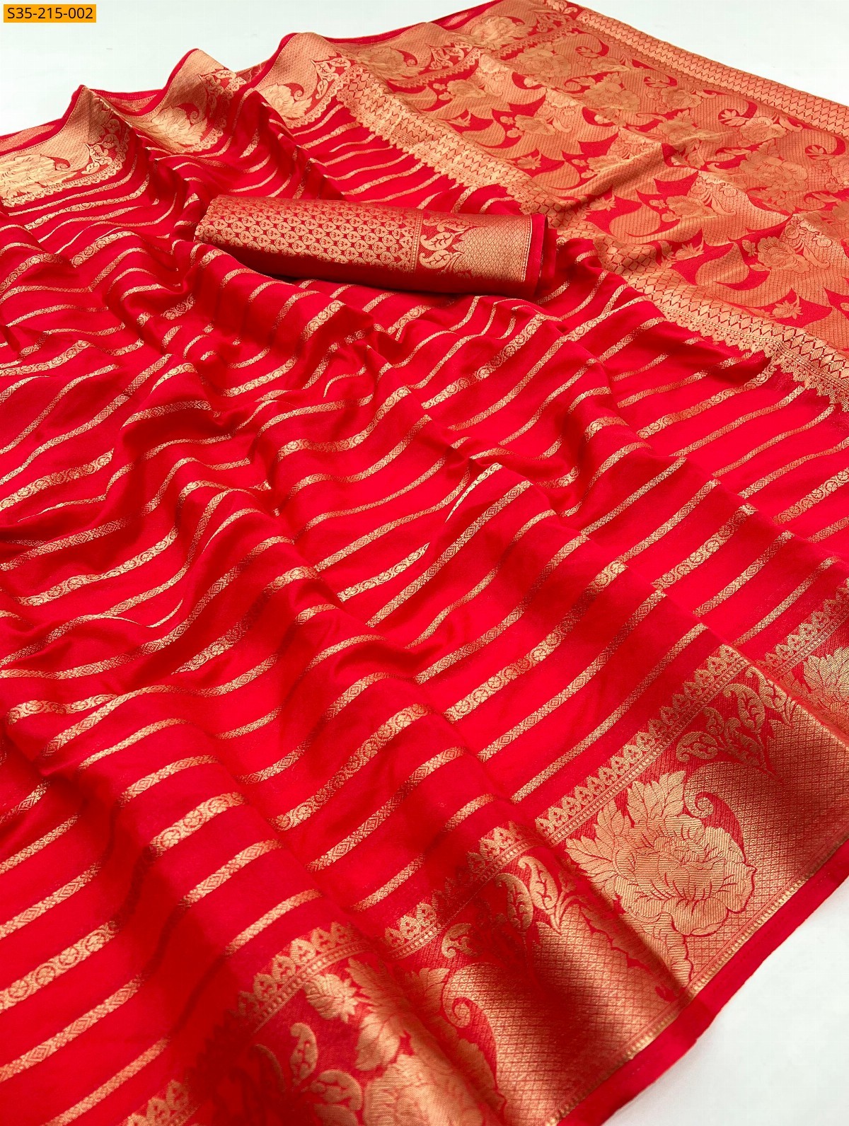 Red Pure Soft Georgette  sarees