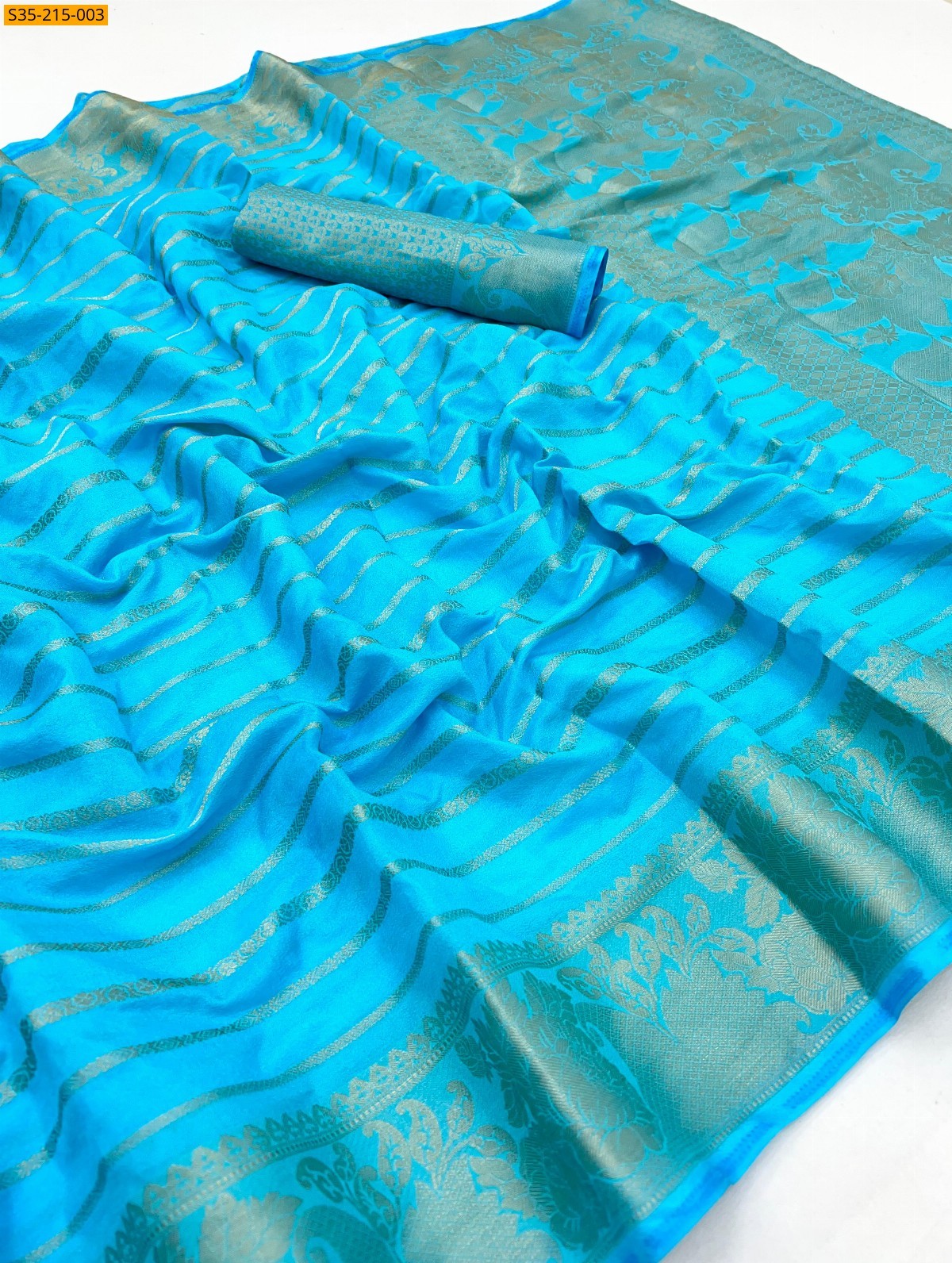 Blue Pure Soft Georgette  sarees