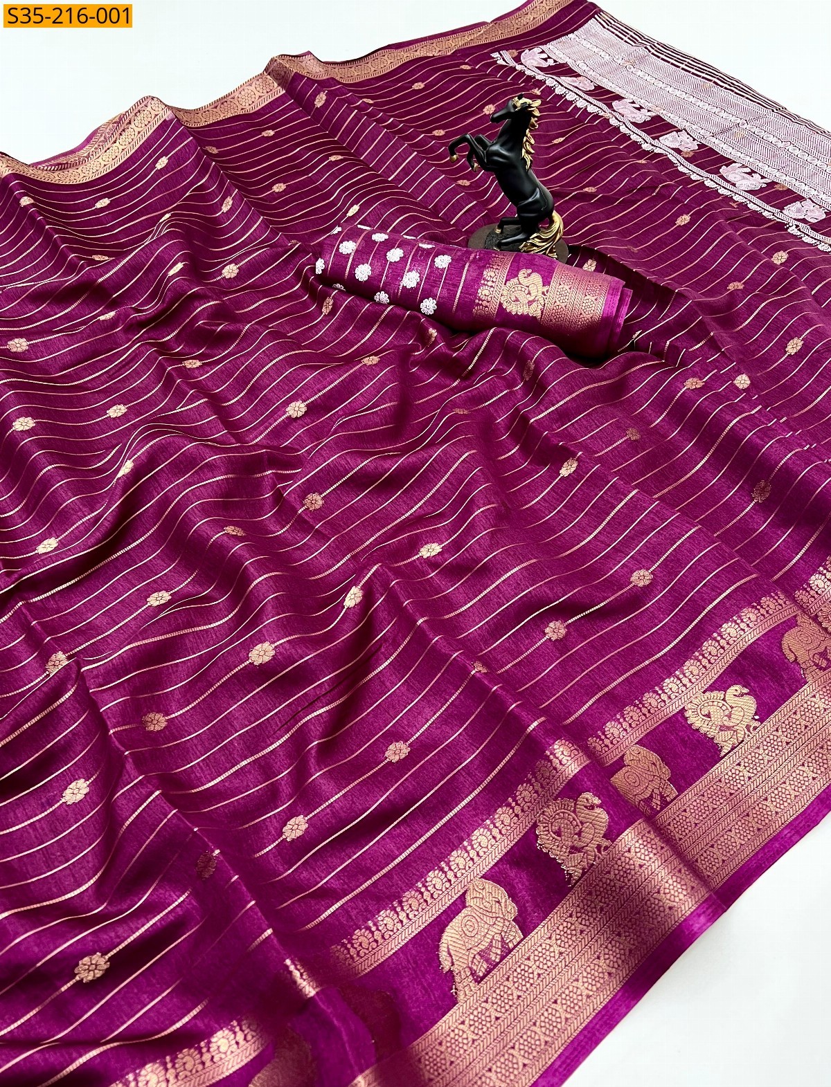 Magenta Soft faux georgette sarees