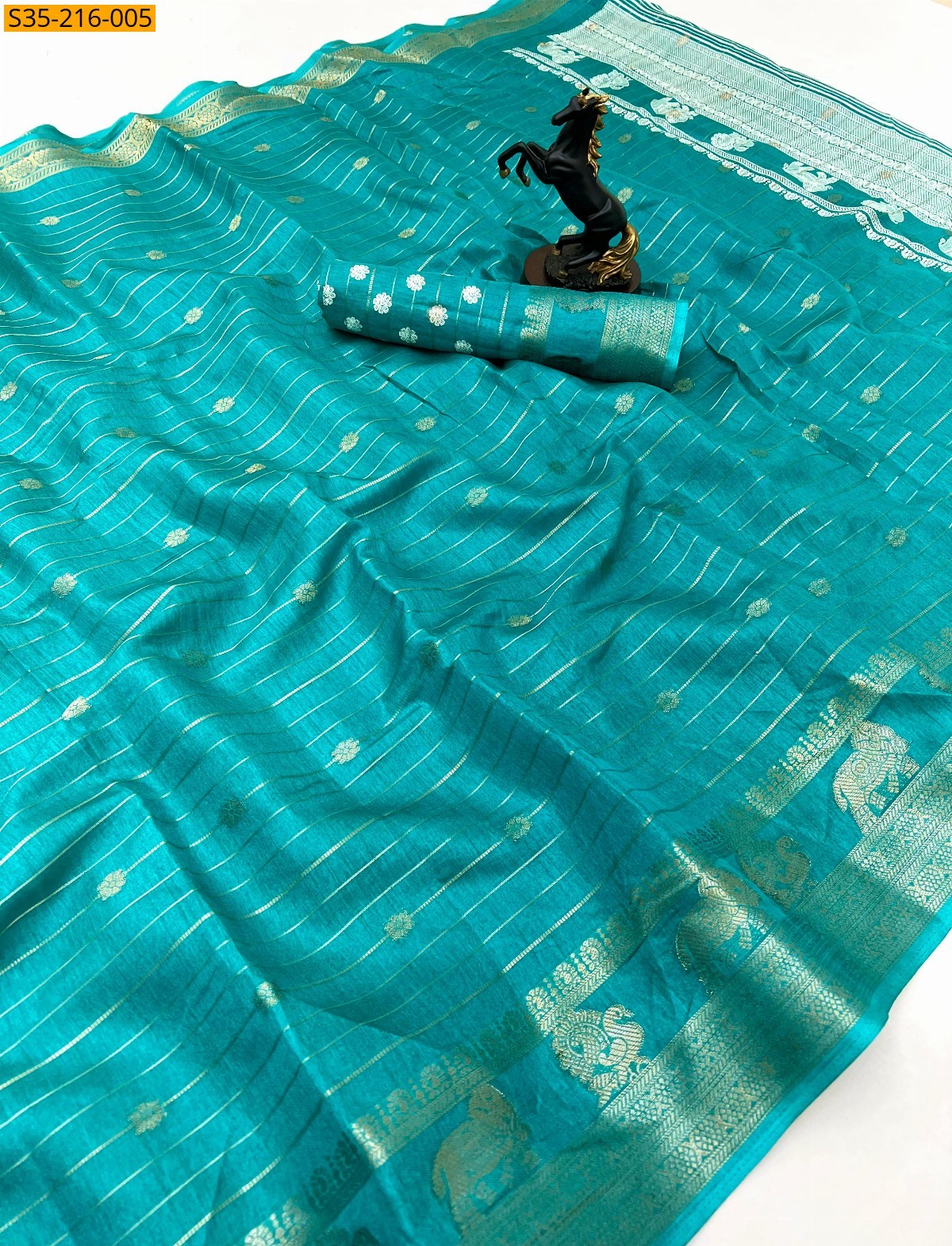 Blue Soft faux georgette sarees