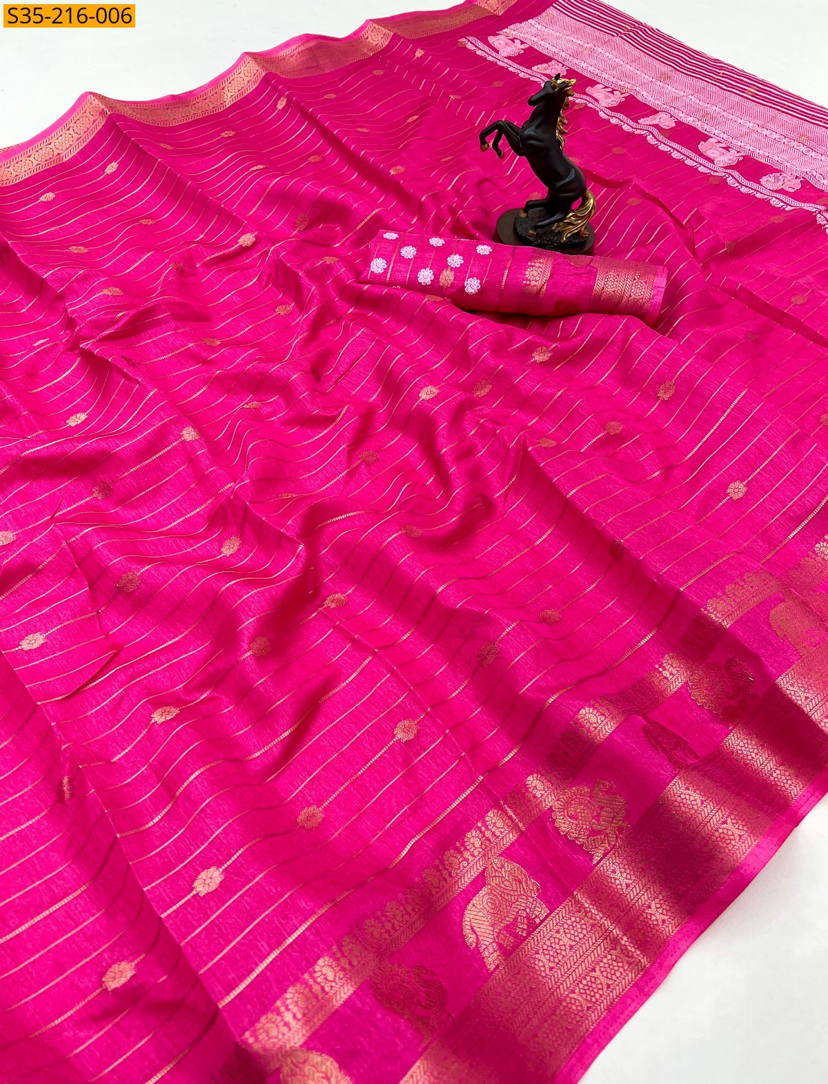Pink Soft faux georgette sarees