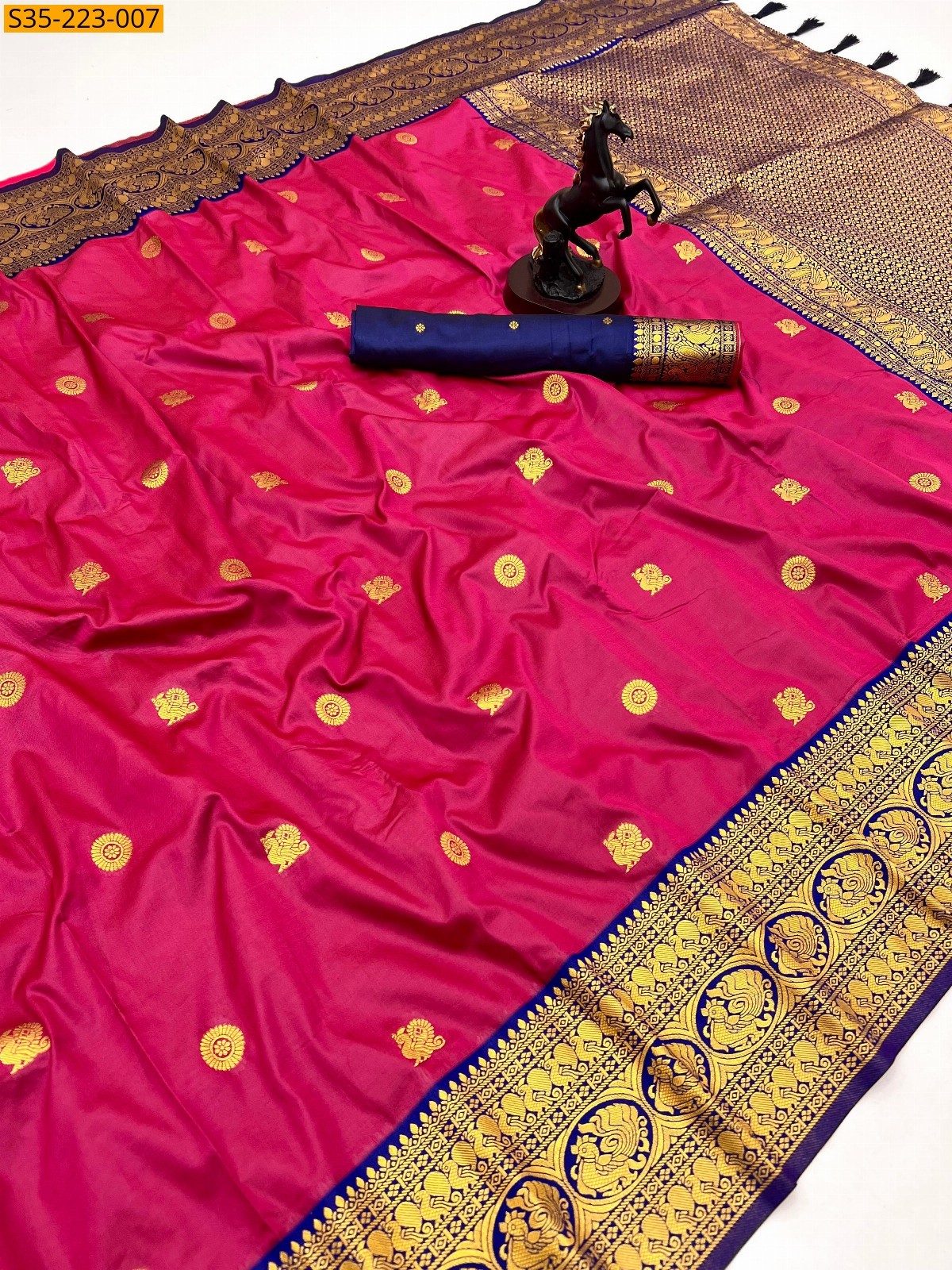 Pure soft silk paithani saree 