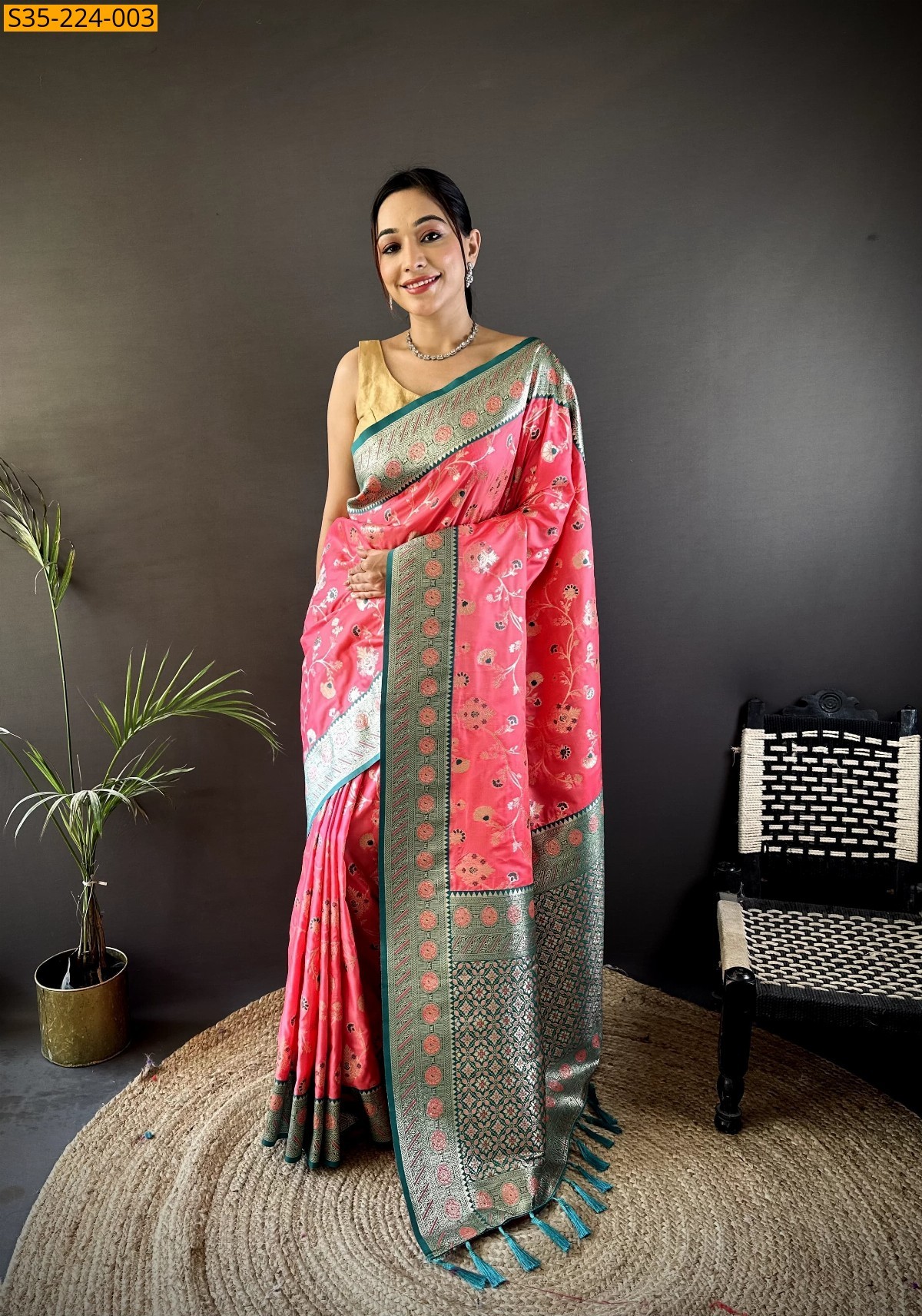 Pink Soft Silk Sarees 