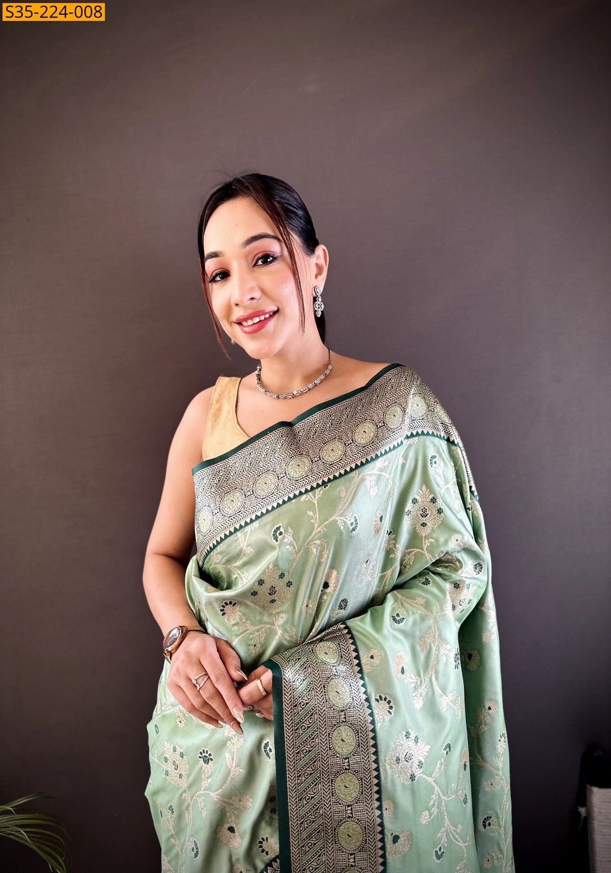 Green Soft Silk Sarees 