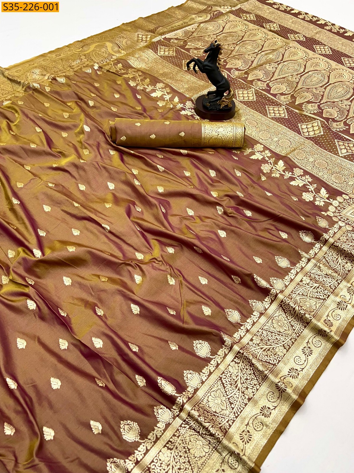 Soft silk zari weved banarasi sarees