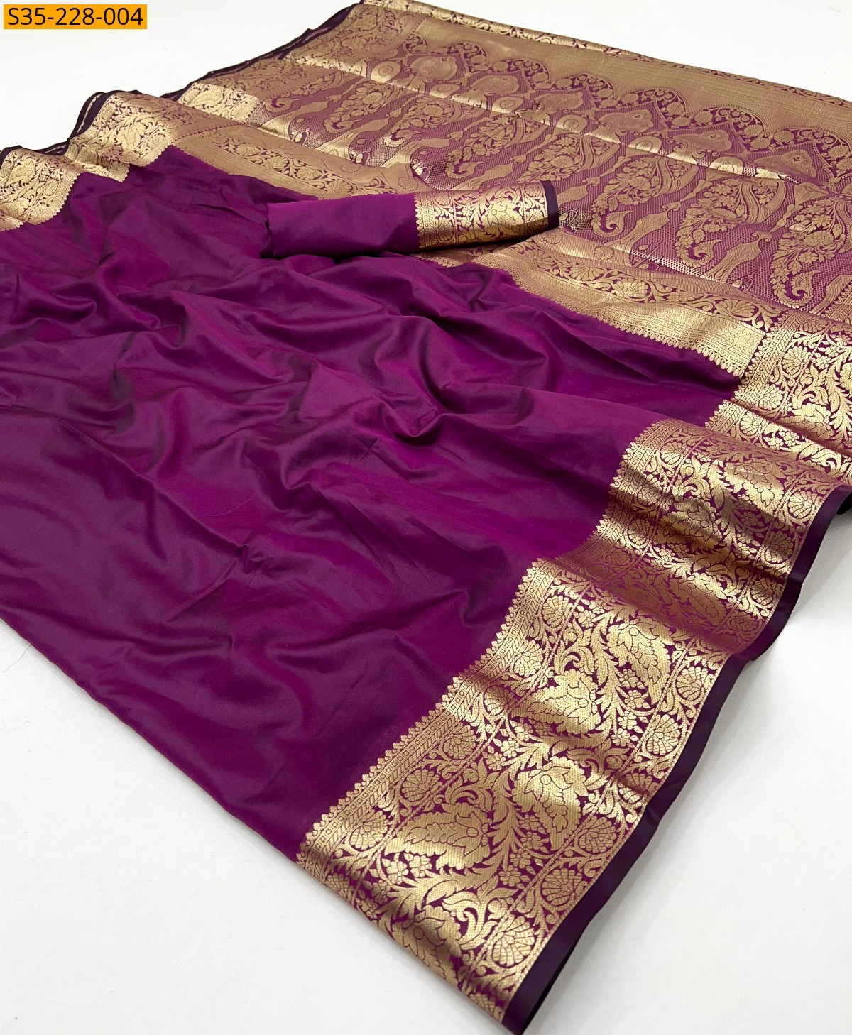 Magenta Banarasi fancy silk sarees