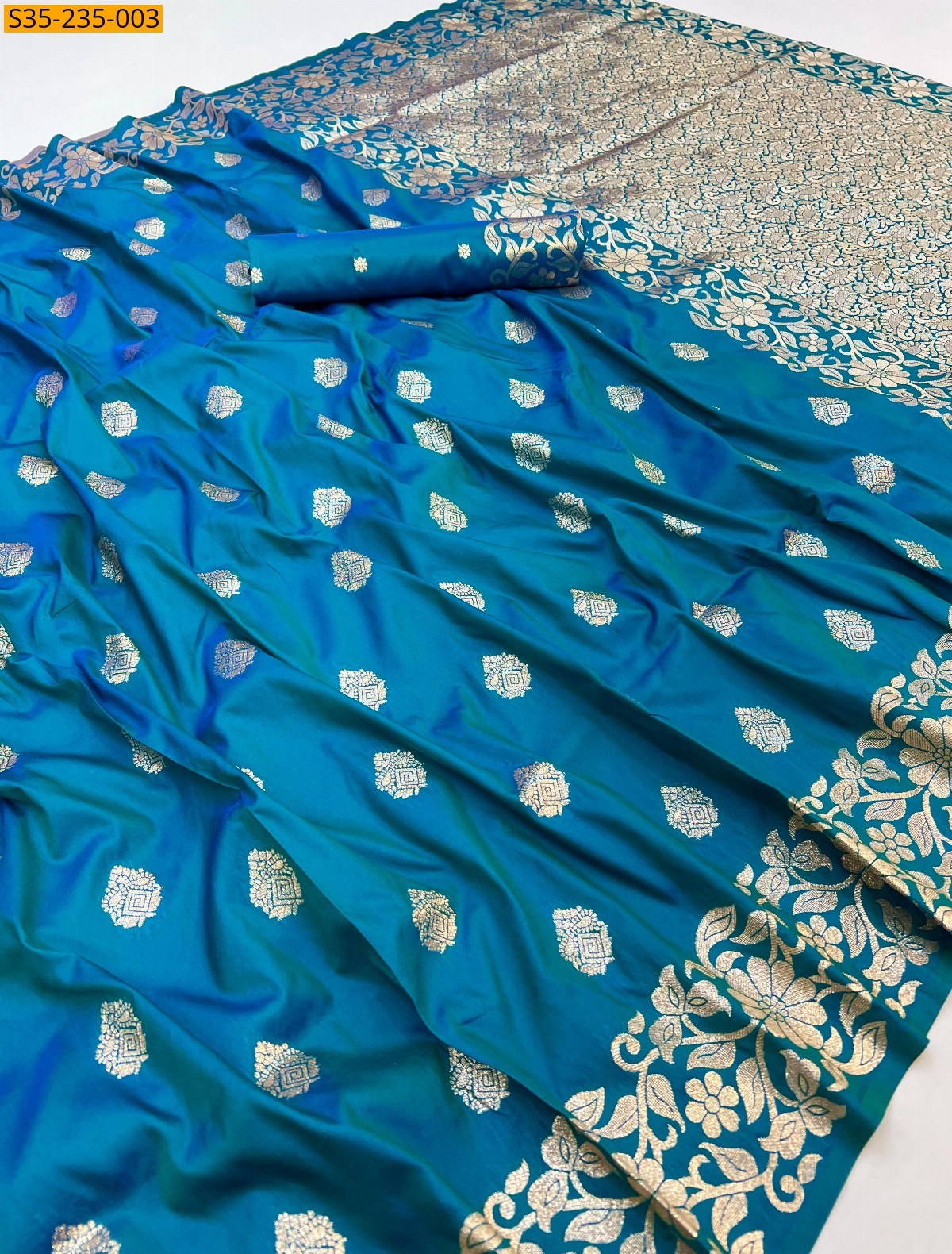 Soft And pure banarasi silk saree 