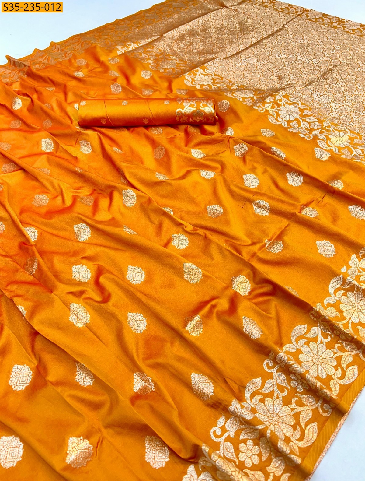 Soft And pure banarasi silk saree 