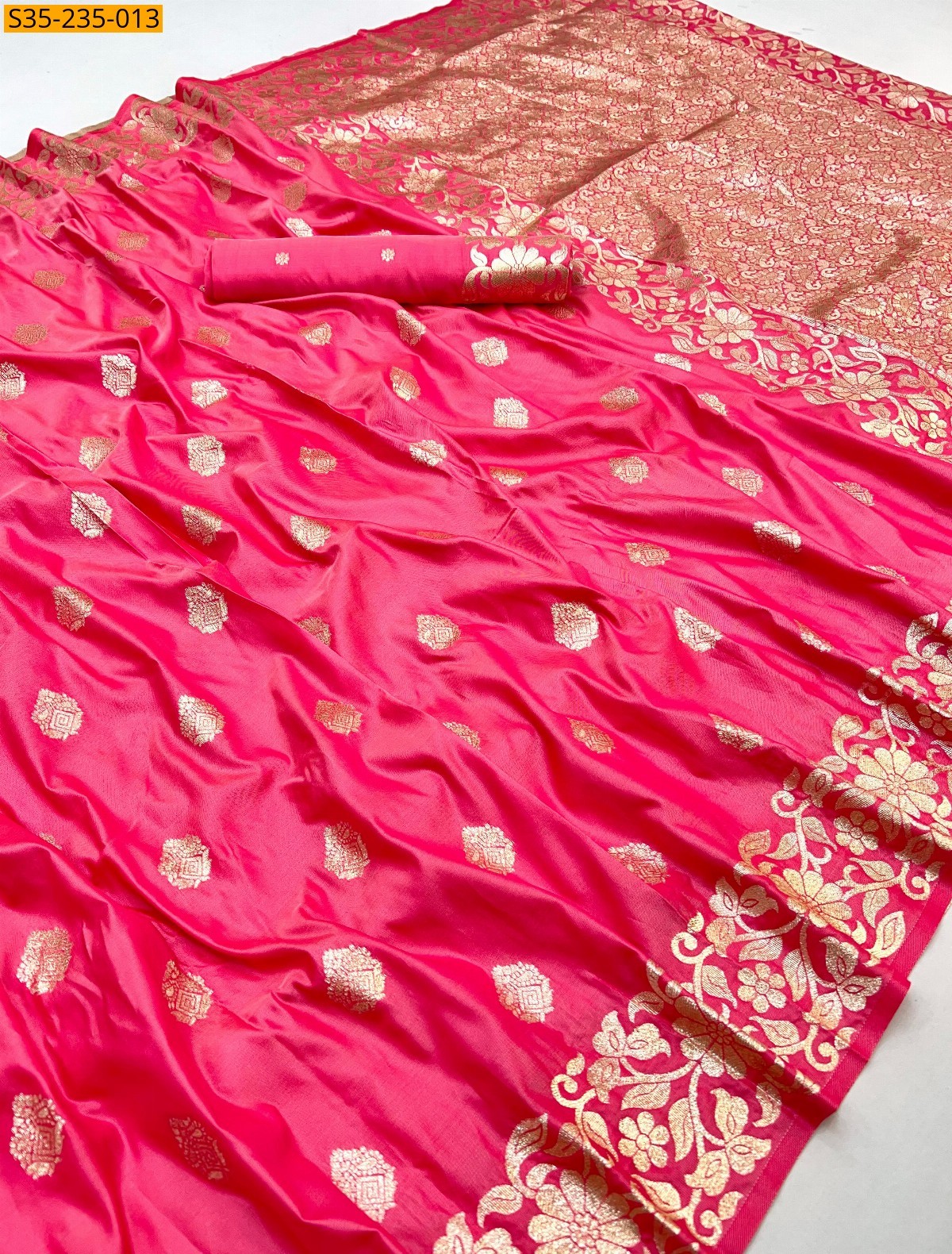 Soft And pure banarasi silk saree 