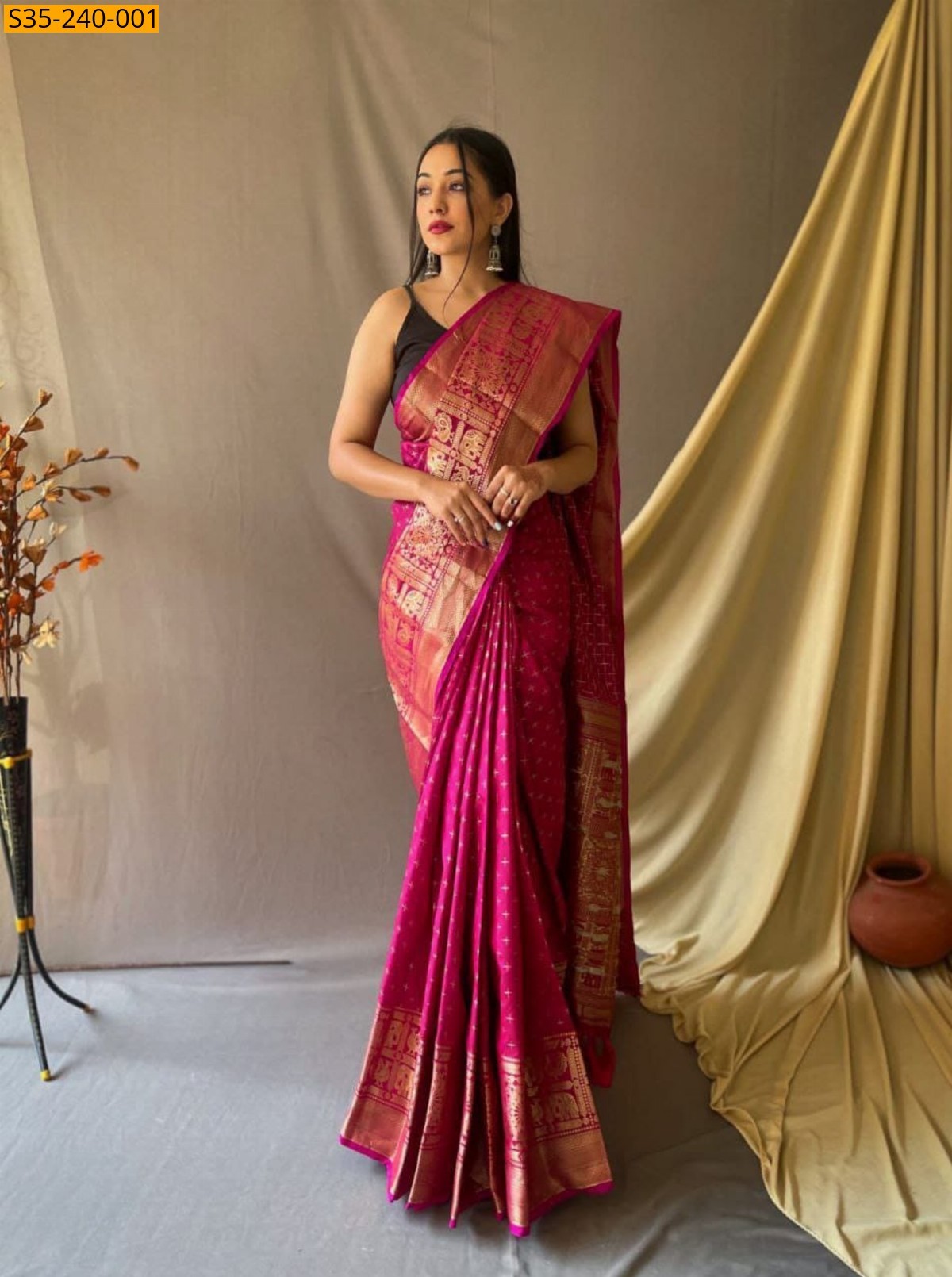 Pink Fancy kanjivaram silk sarees