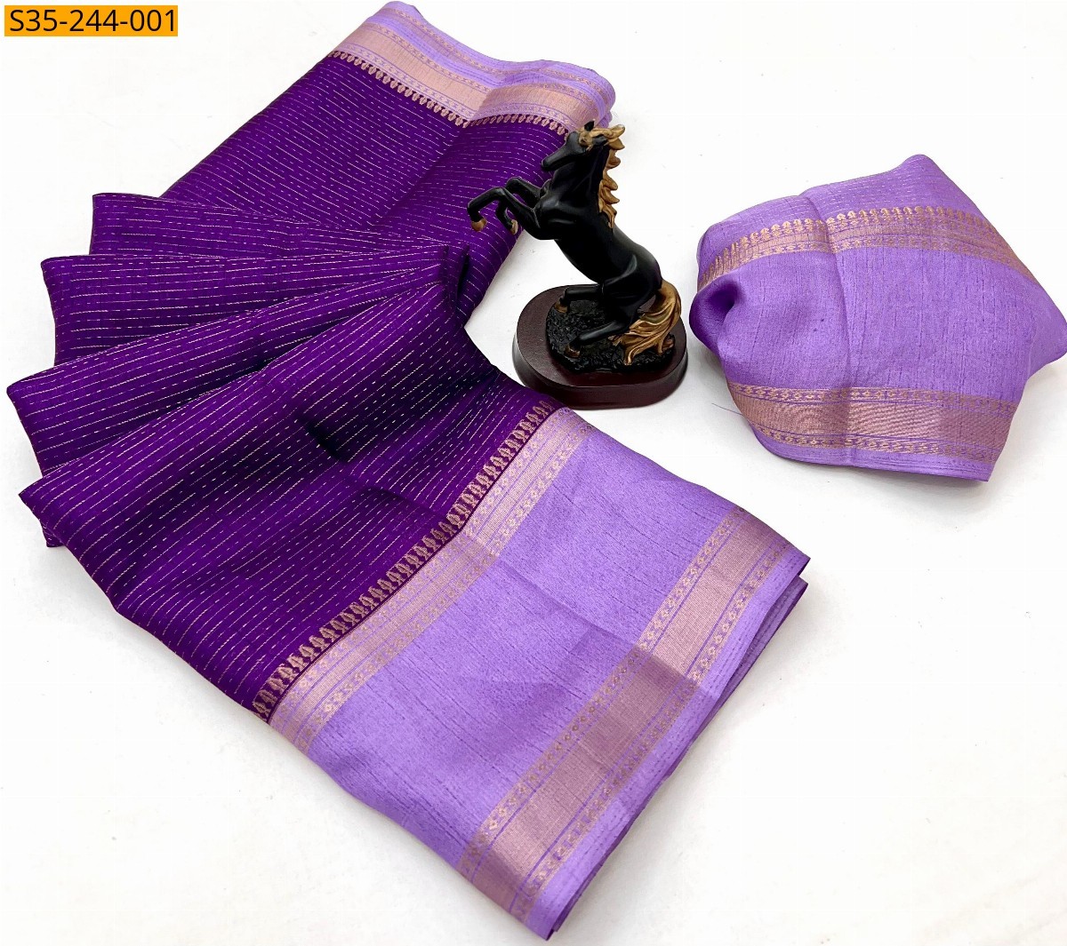 Violet Fancy Spice silk sarees