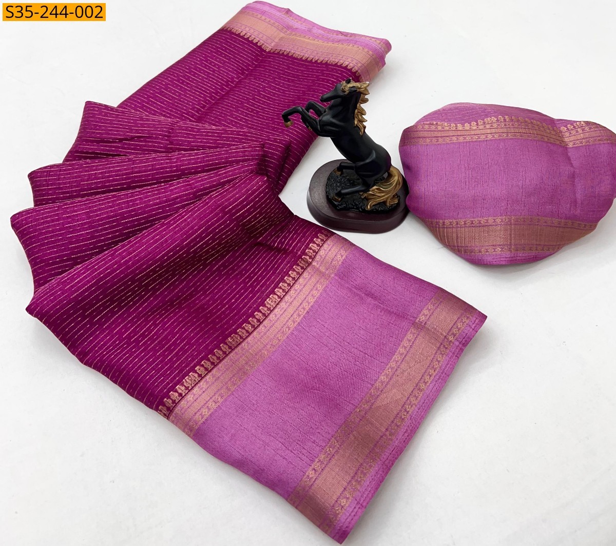Pink Fancy Spice silk sarees