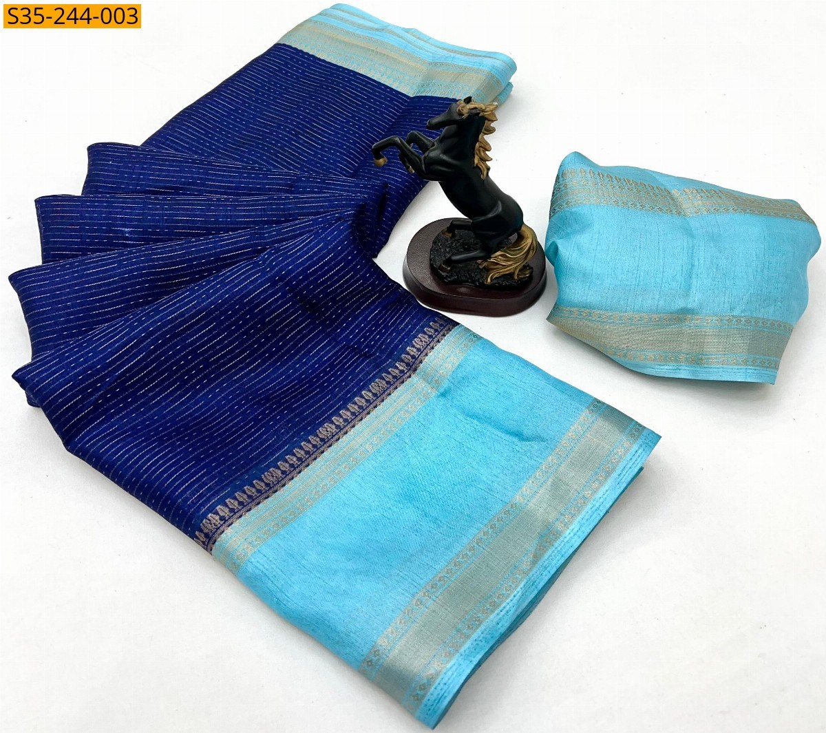 Blue Fancy Spice silk sarees