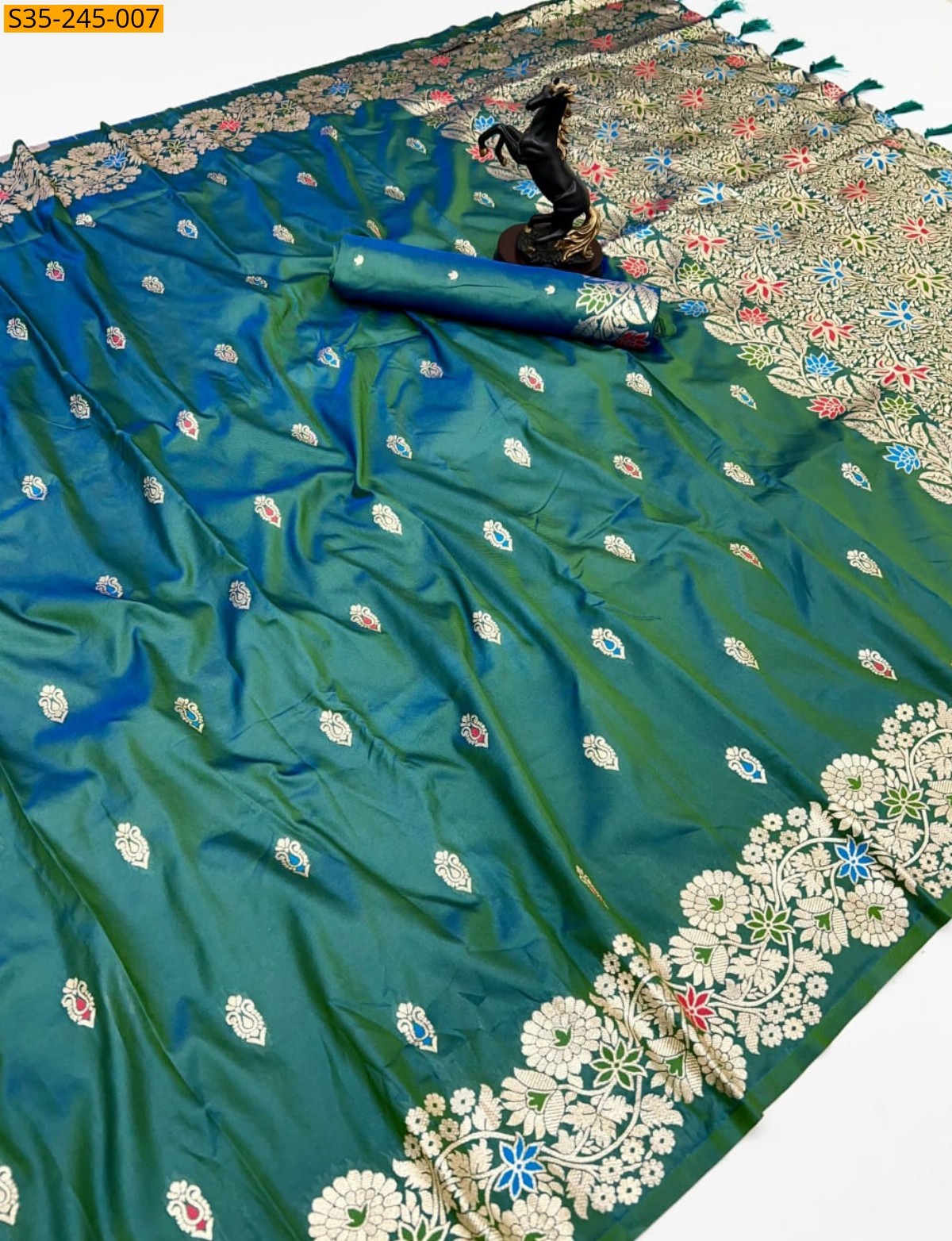 Green Fancy takshashila silk  saree 
