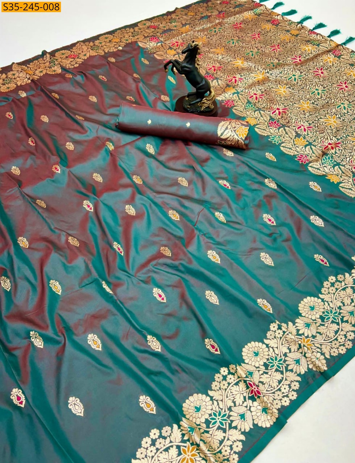 Mustard Fancy takshashila silk  saree 