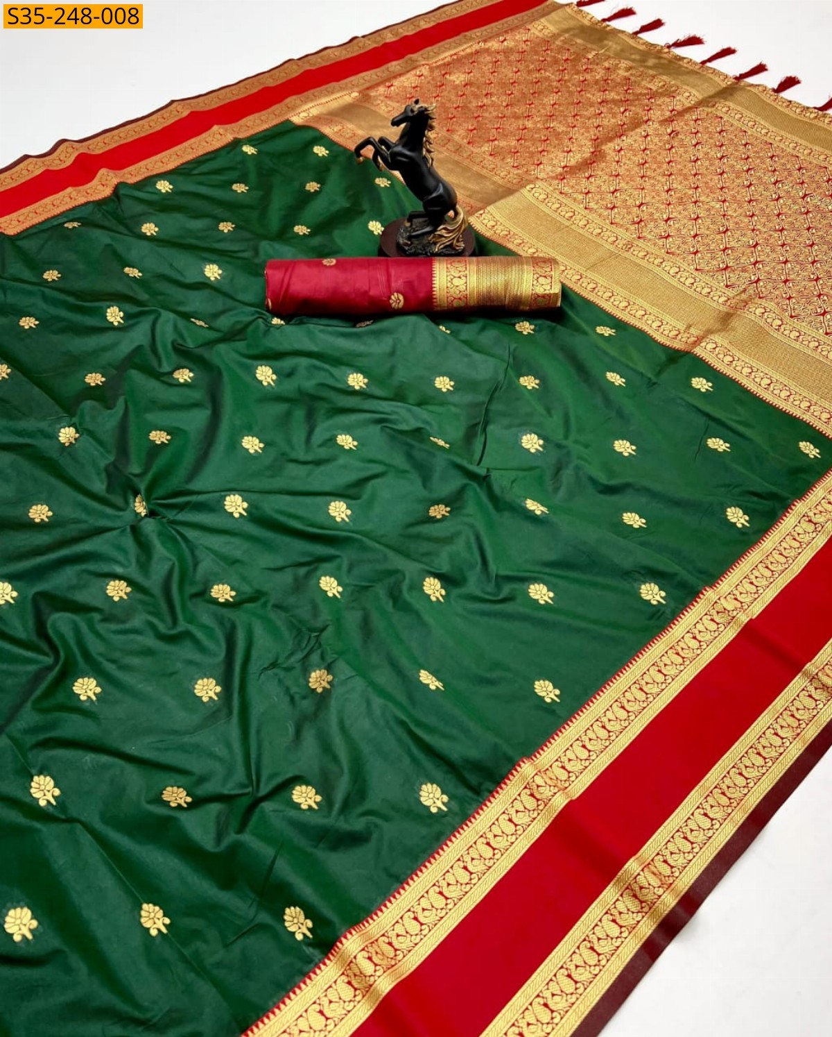 Green Fancy kanjivaram silk saree