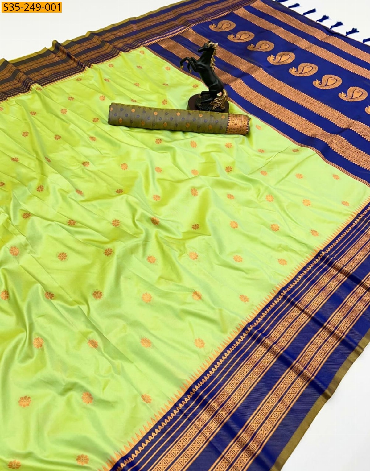 Green Fancy kanjivuram silk saree 