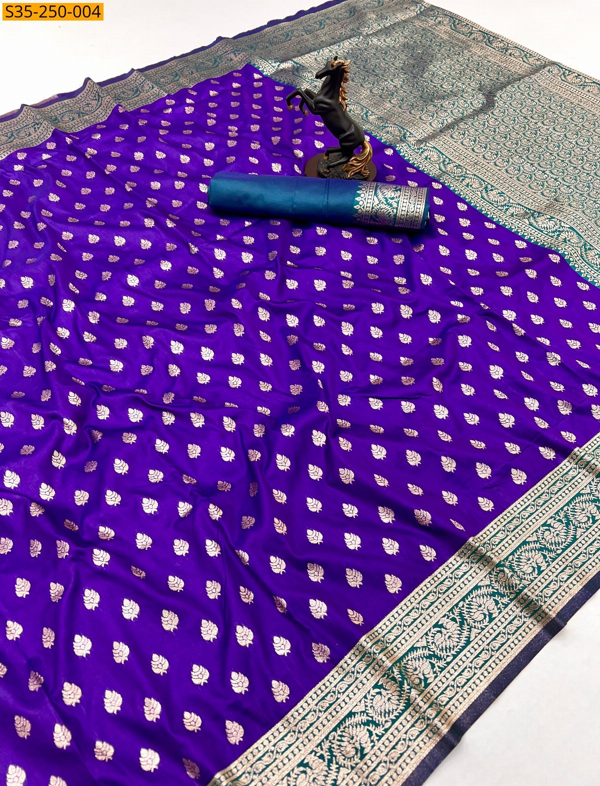 Viloet Fancy banarasi silk  saree