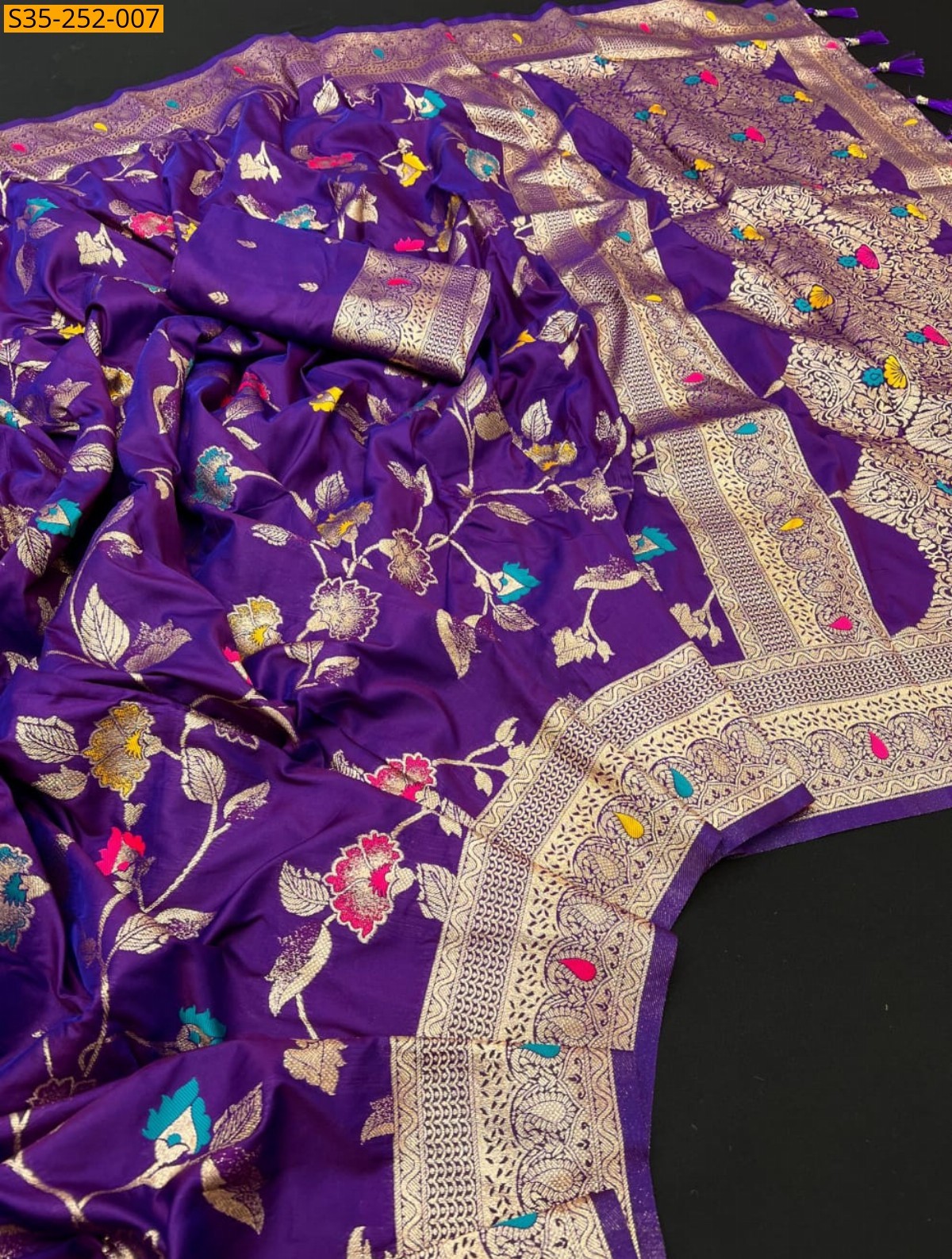 Violet Fancy Banarasi silk sarees