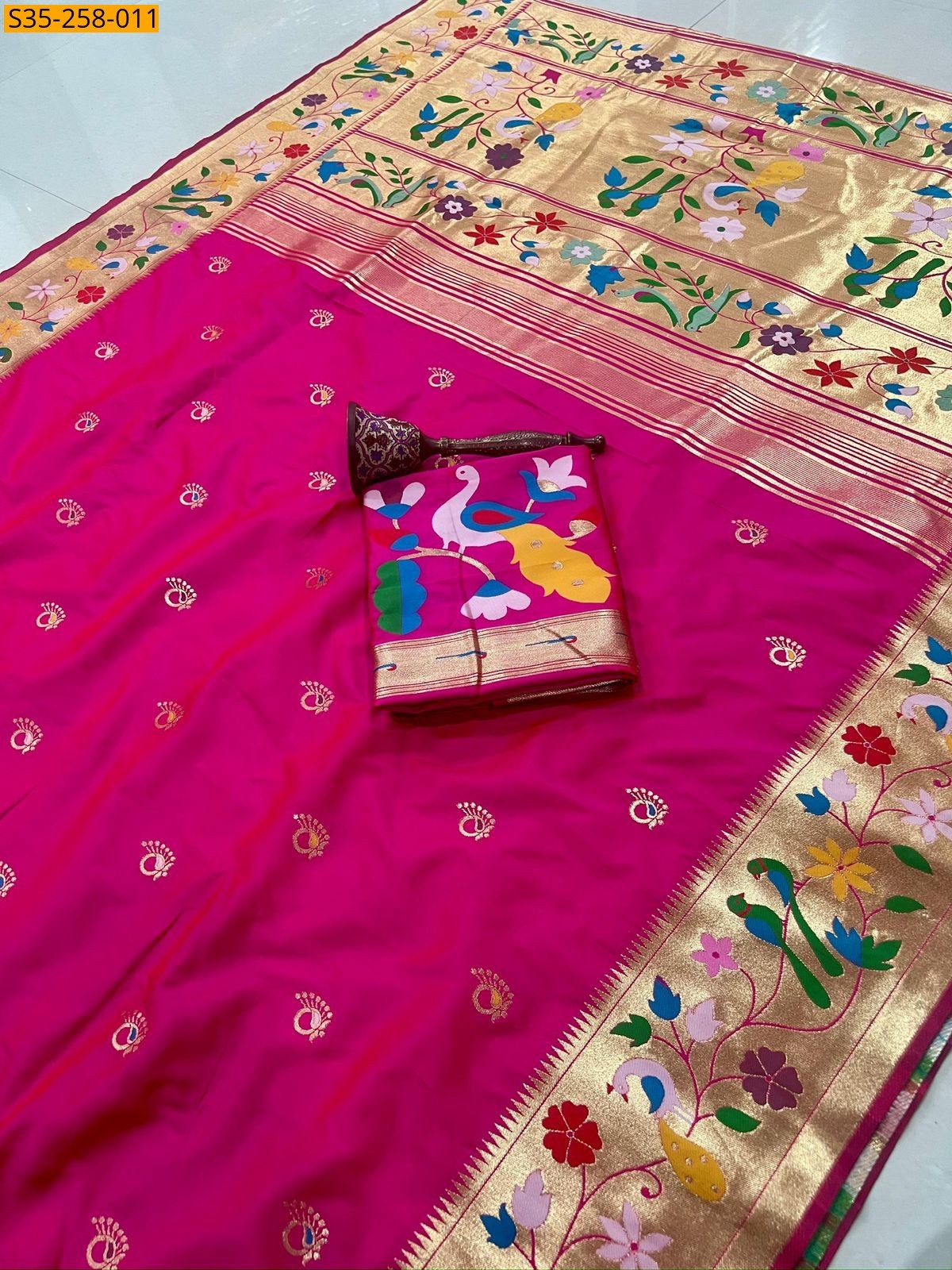 Fancy Paithani silk saree 