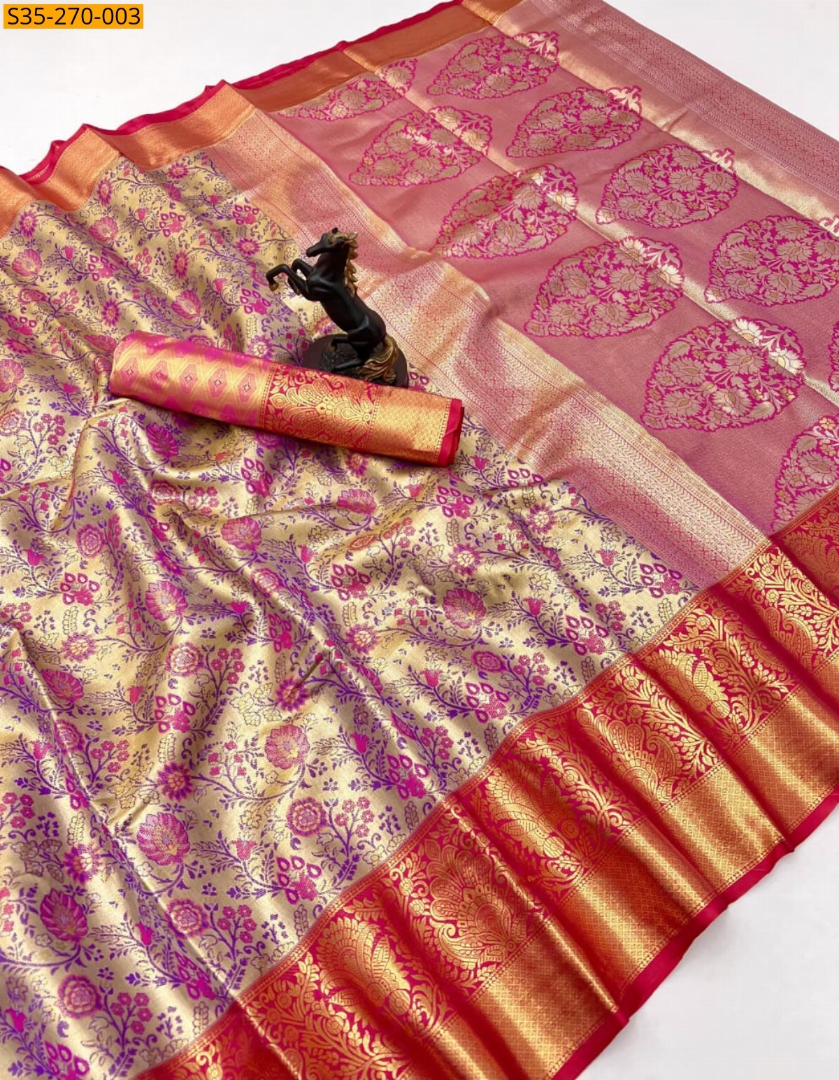 Pink Fancy  Kanjivaram Silk Sarees