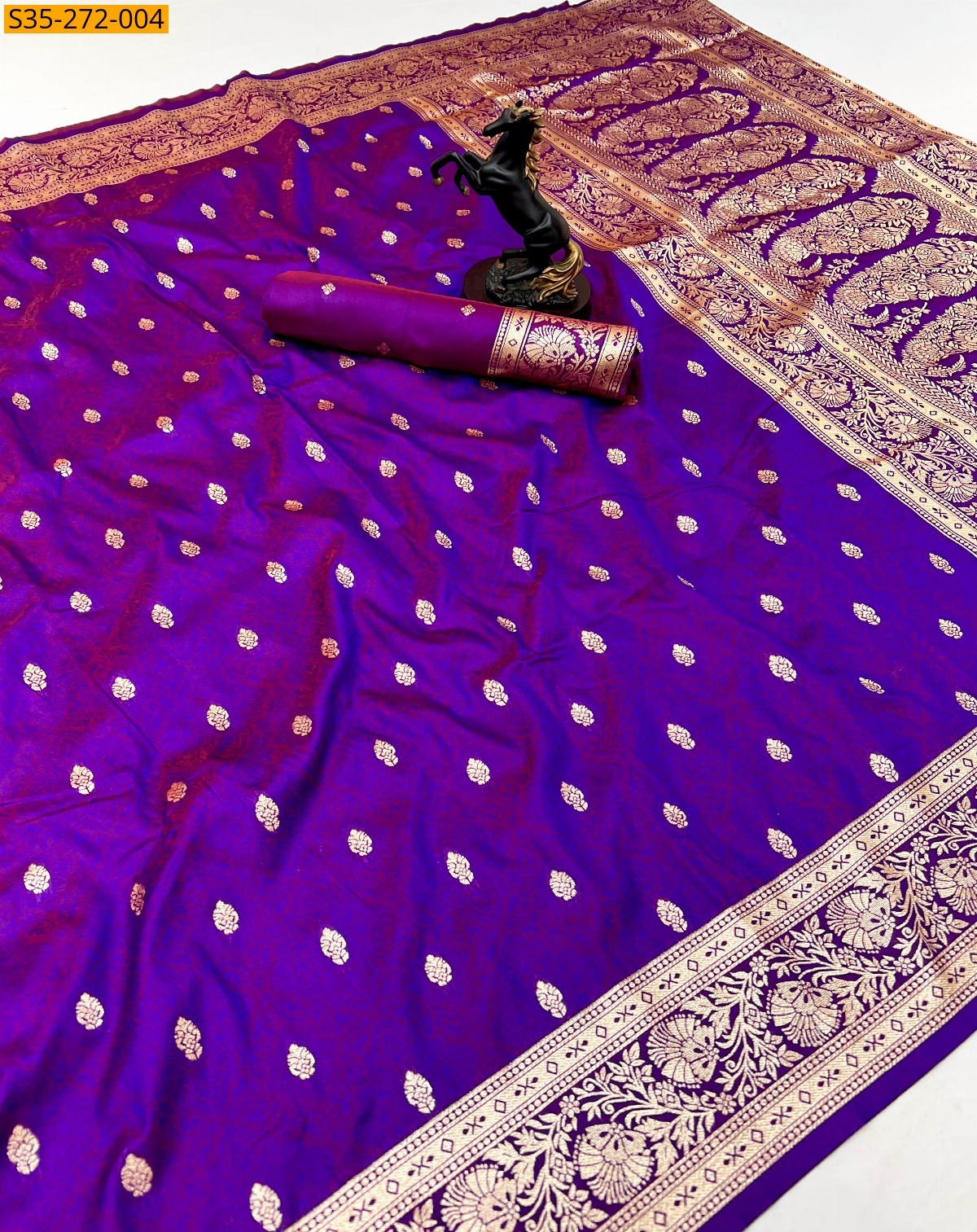 Violet Fancy banarasi silk saree