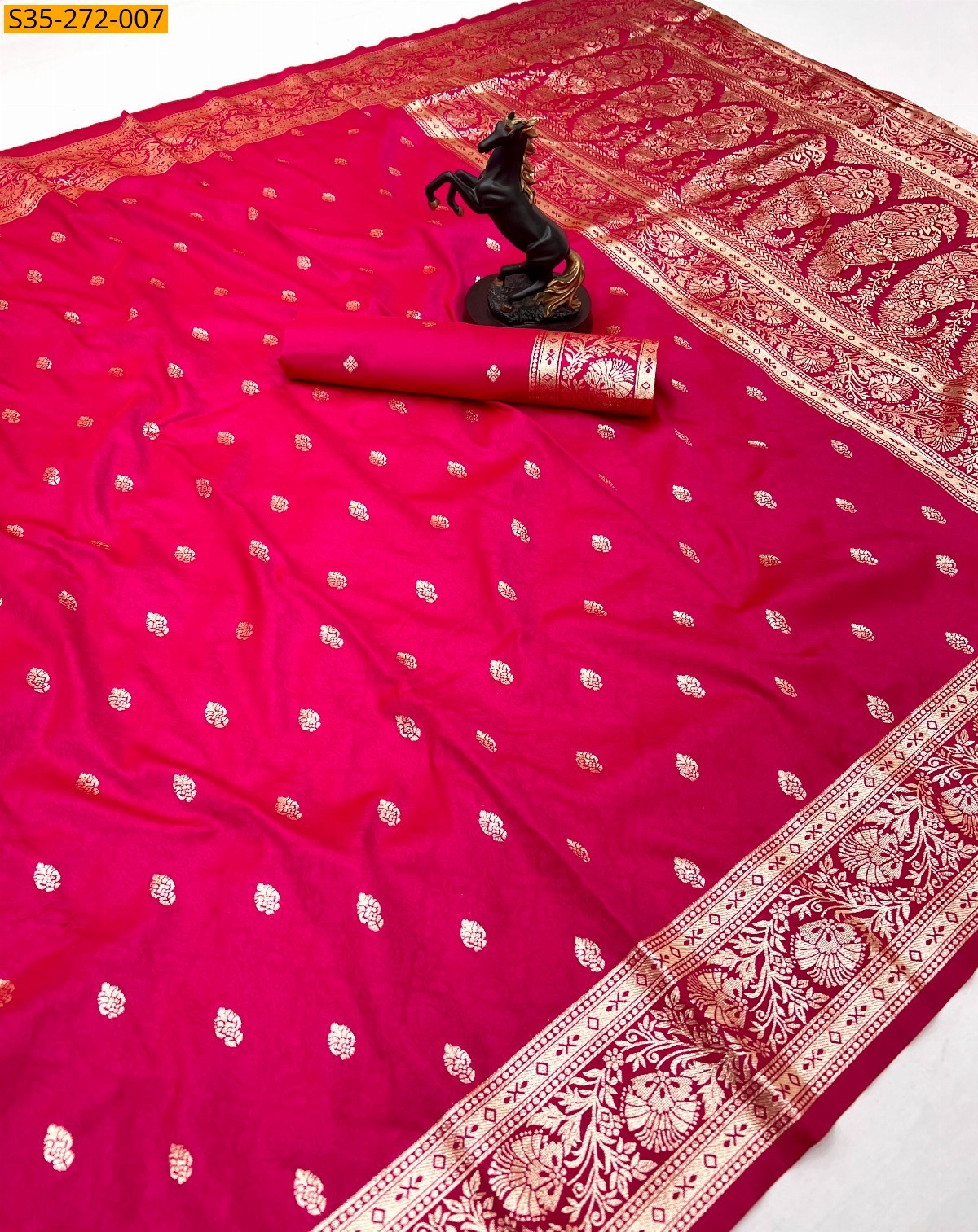 Pink Fancy banarasi silk saree