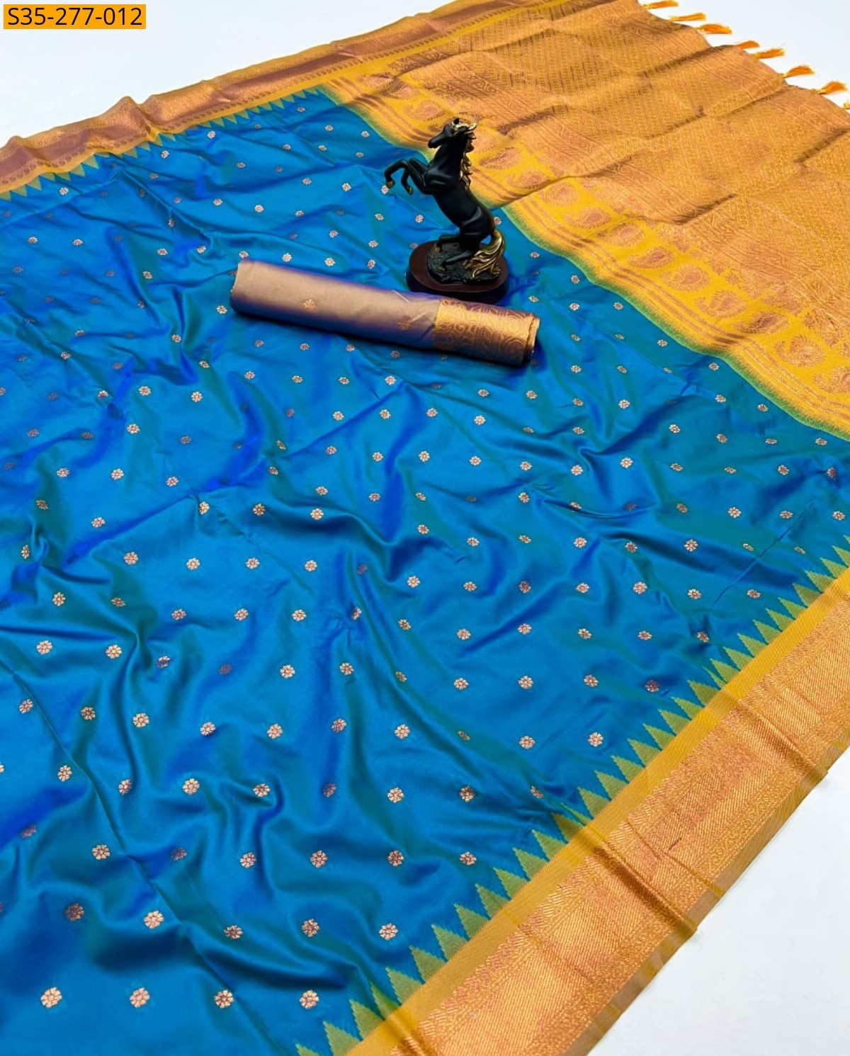 Blue Fancy Soft Silk Saree
