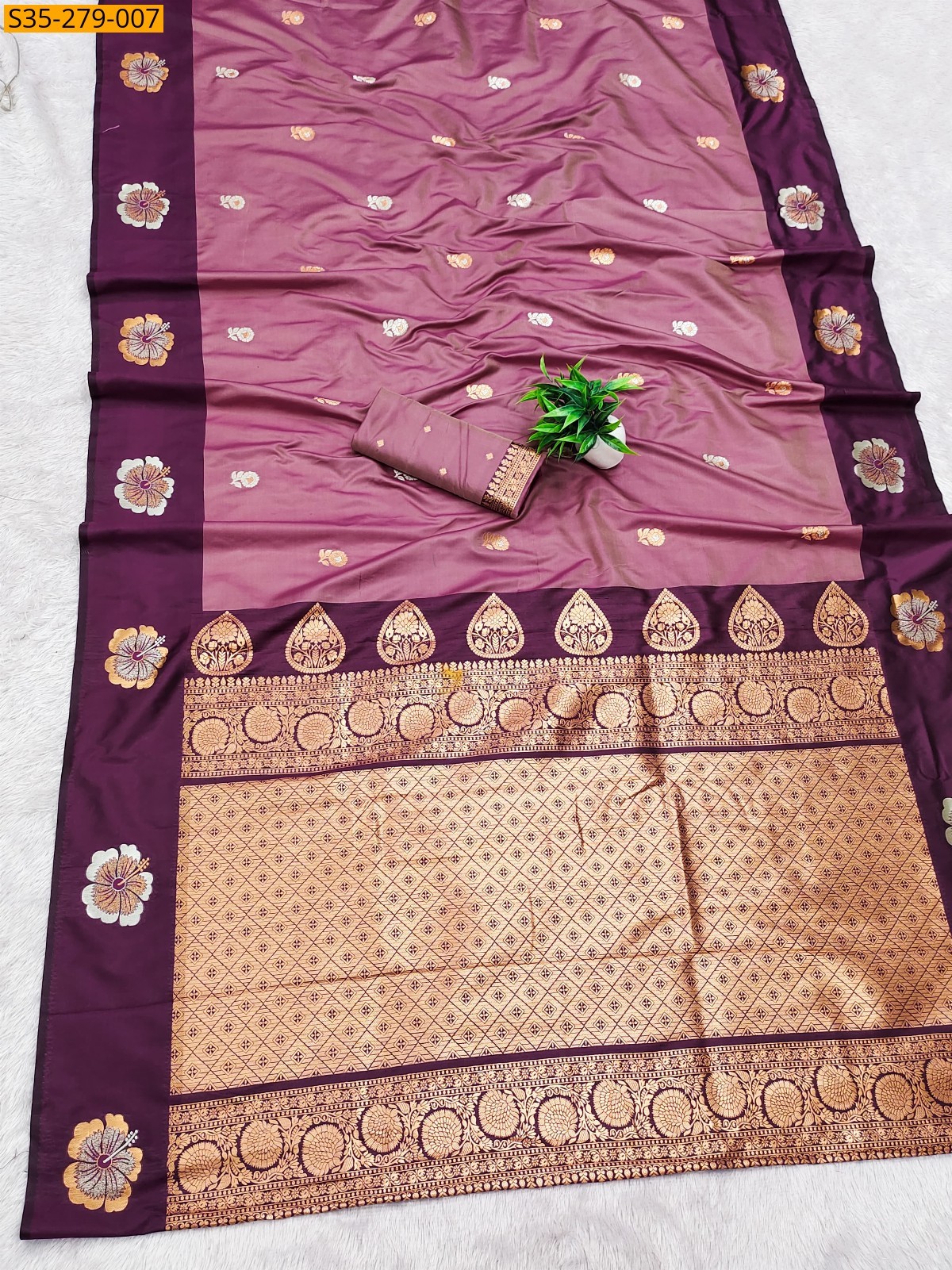 Pink Fancy Soft Silk Sarees