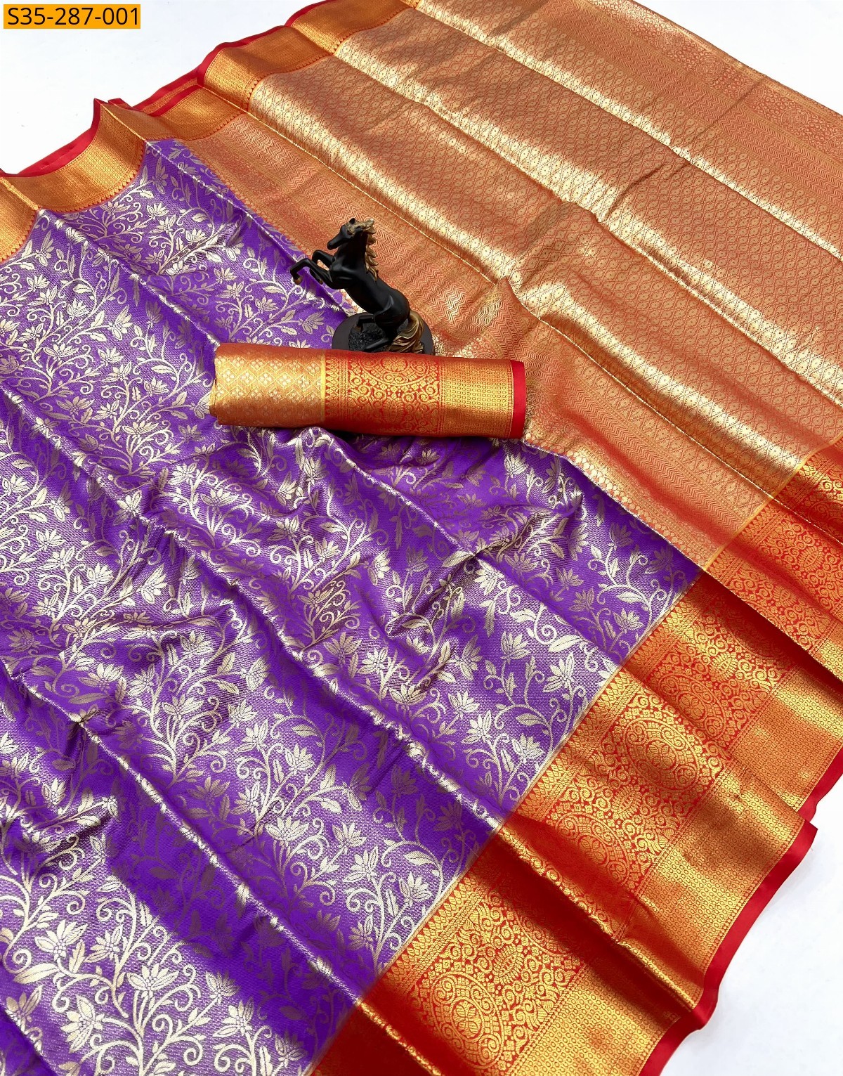 Purple Fancy Kanjivaram Silk Saree