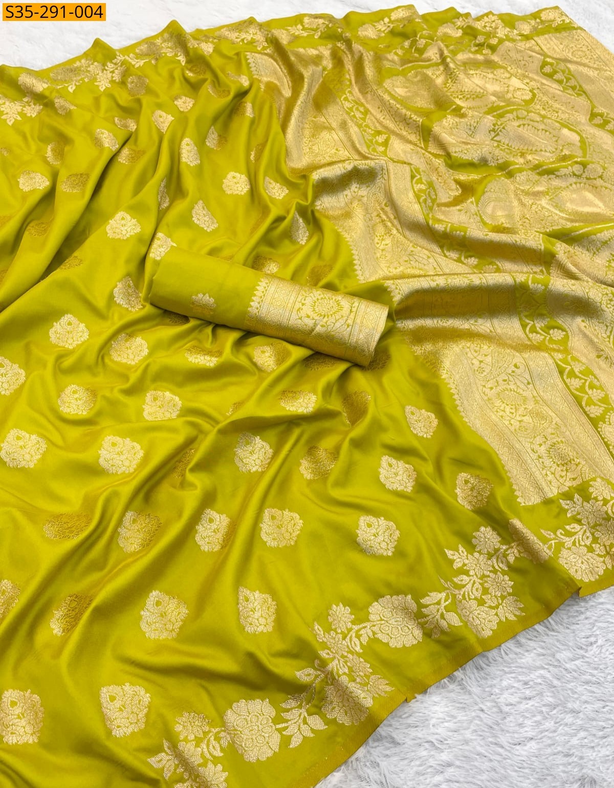 Green Fancy Banarasi silk sarees