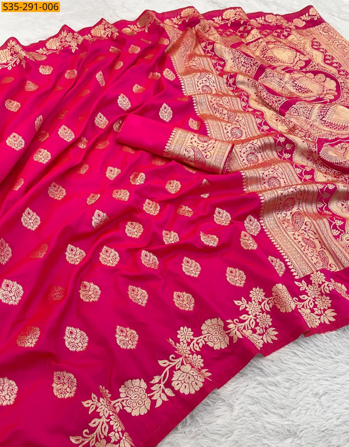 Pink Fancy Banarasi silk sarees