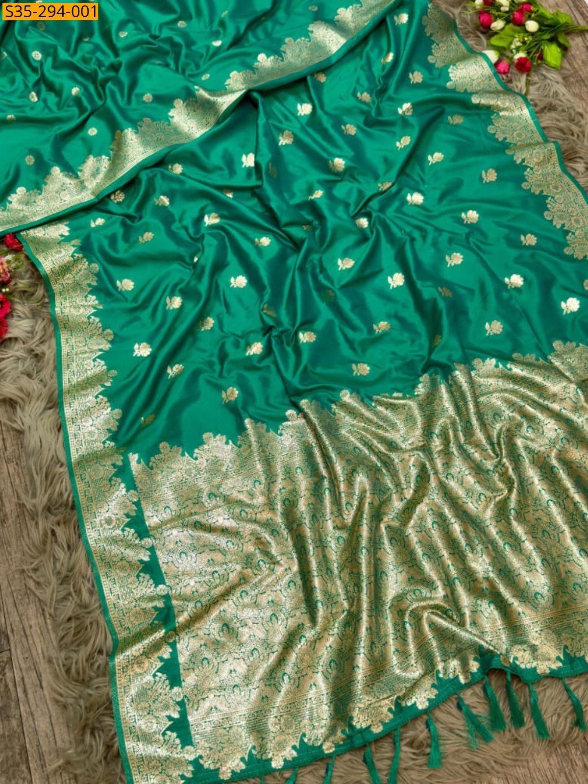 Green Fancy Soft Mysore Paithani Silk Saree