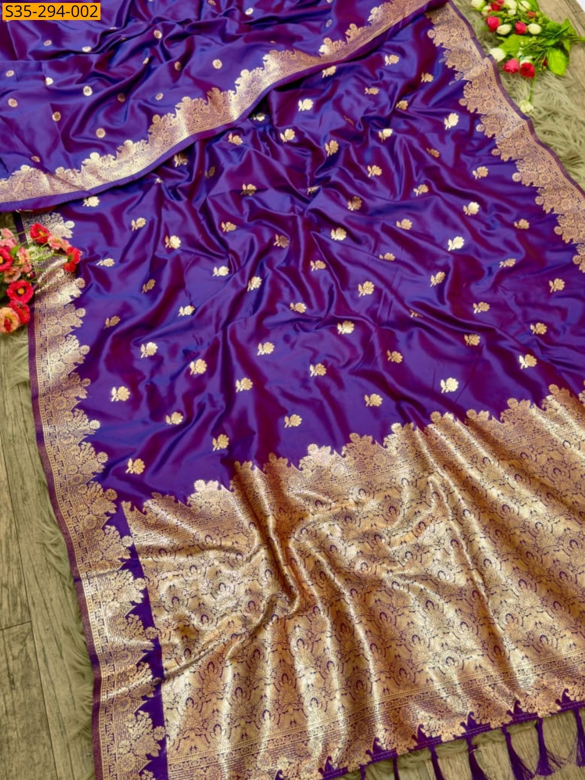 Violet Fancy Soft Mysore Paithani Silk Saree