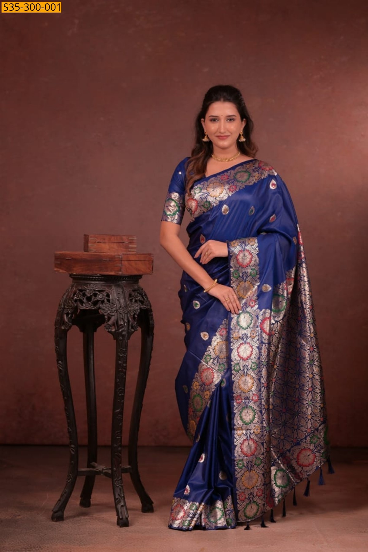 Blue Fancy Soft Paithani Silk Saree