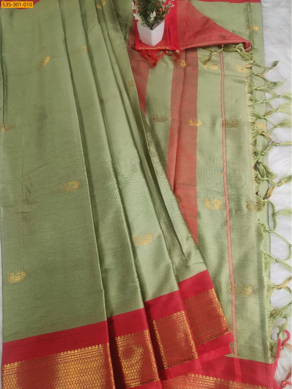 Light Green Mercerised Cotton Silk sarees Light Green Mercerised Cotton Silk sarees