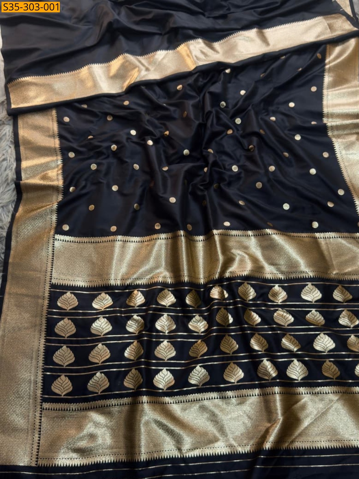 Black Fancy Banarasi Silk Sarees