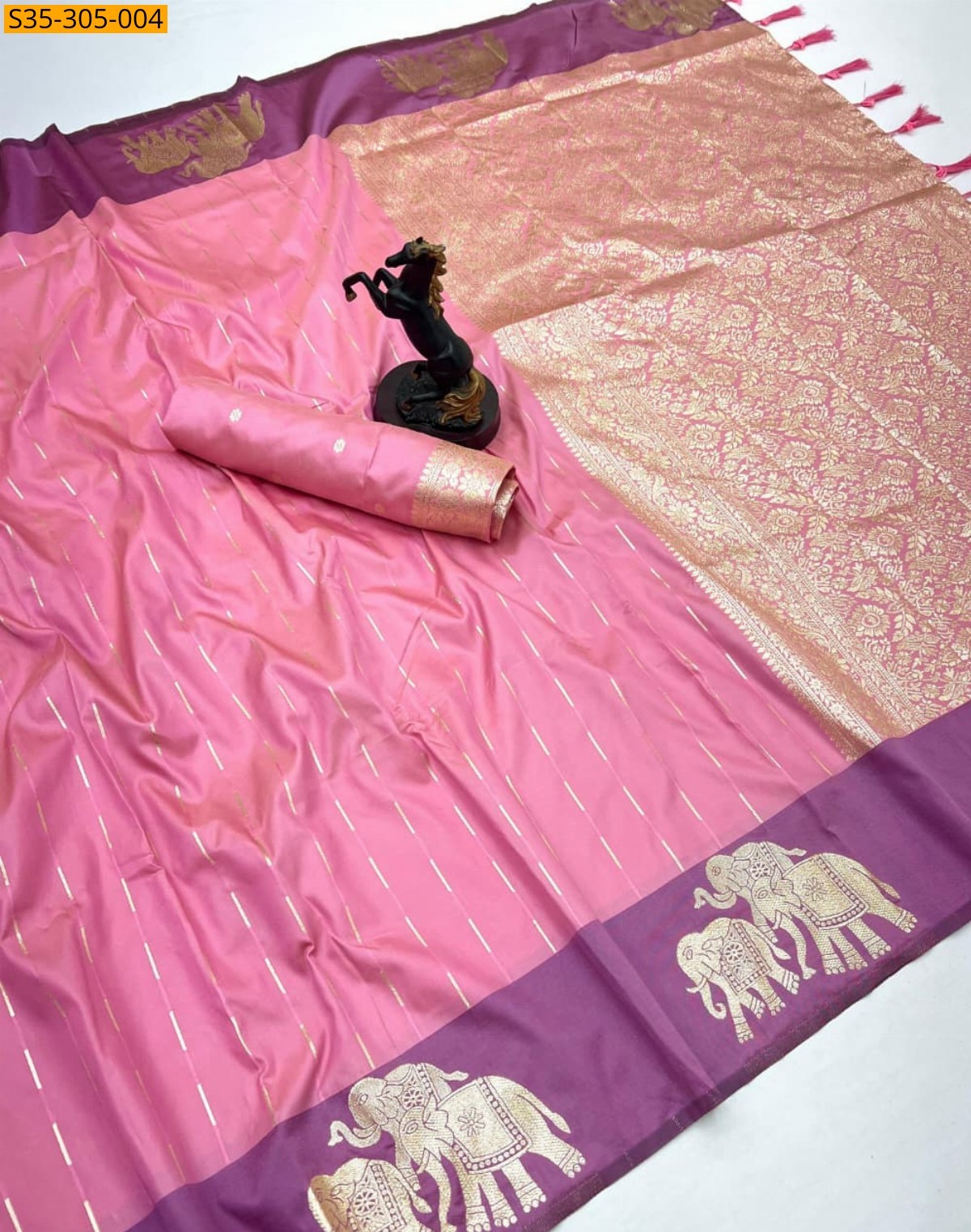 Pink Fancy Paithani Silk Saree