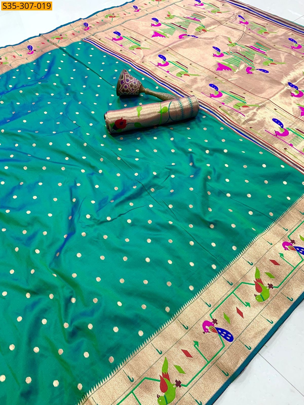 Green Fancy Soft Silk Saree