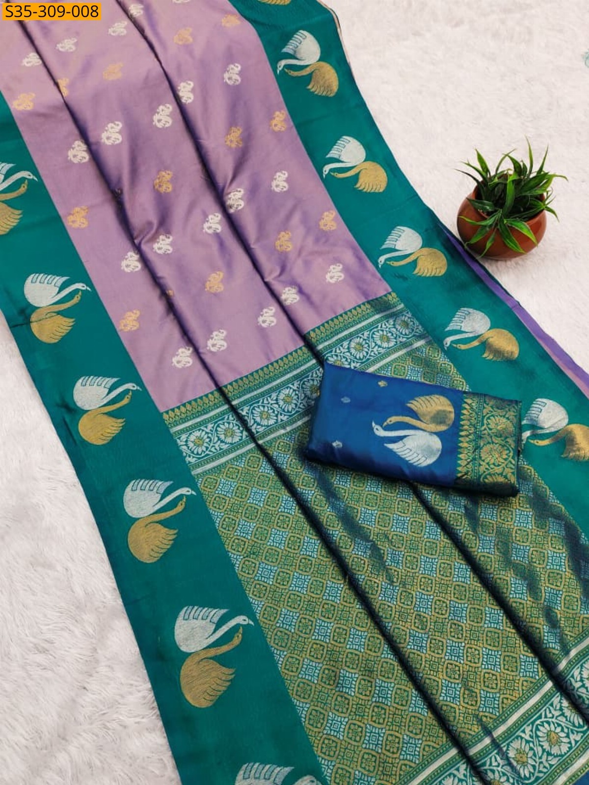 Lavender Fancy  Soft Silk Saree