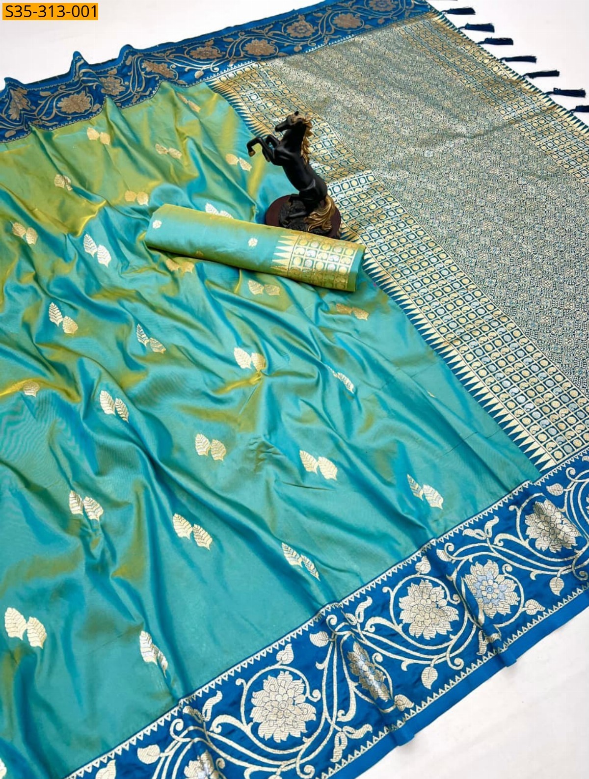Blue Paithani Silk Saree