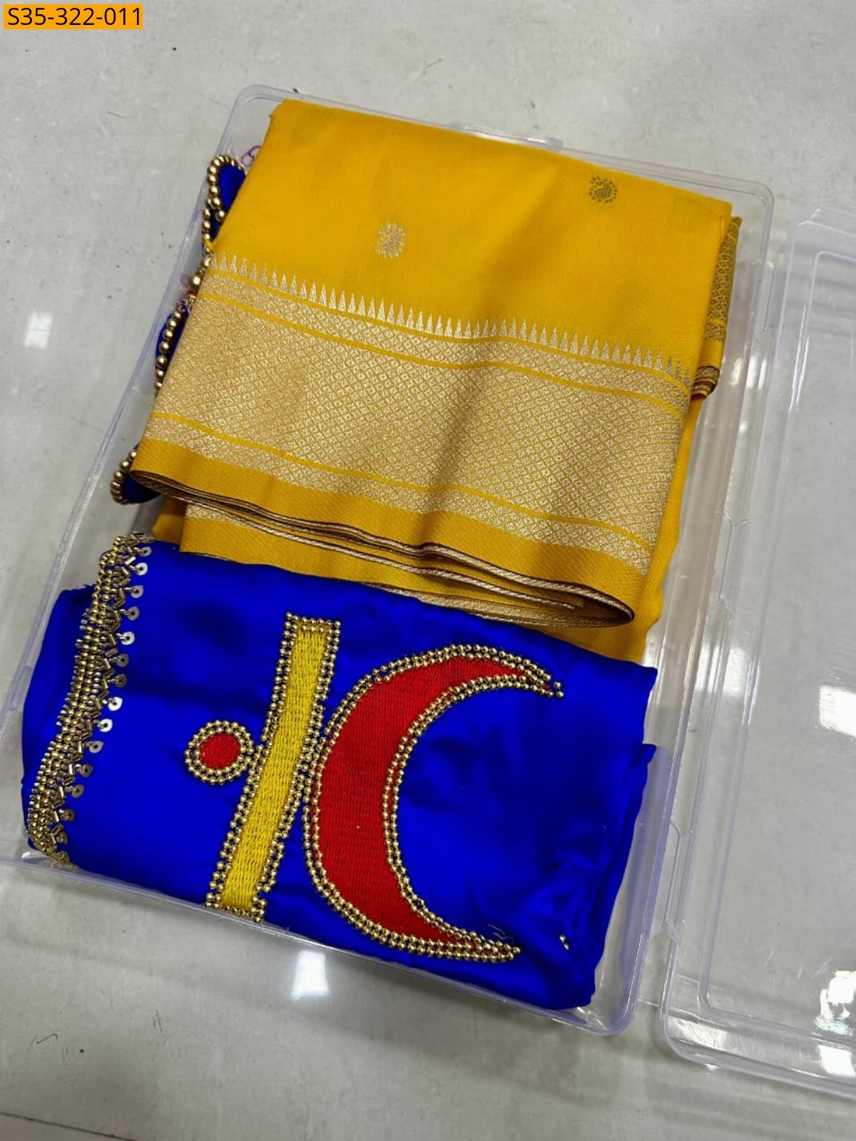 Yellow Rajamata paithani silk saree
