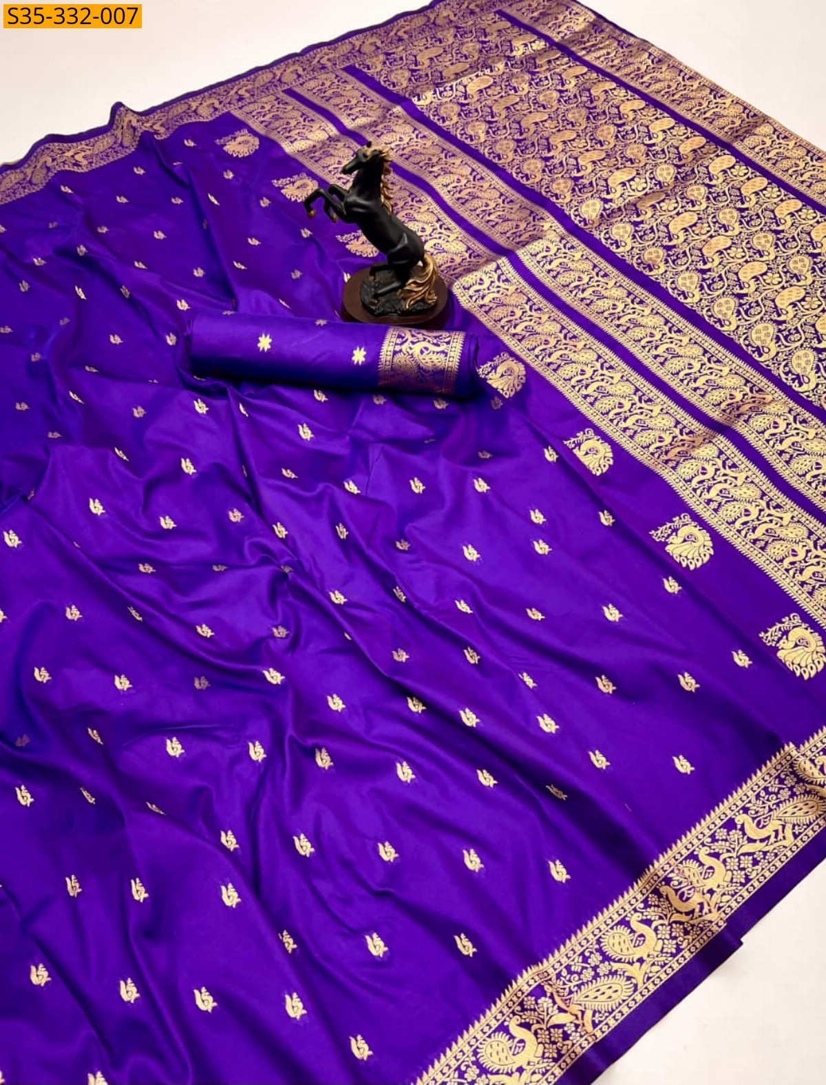 Violet Fancy Soft Silk saree