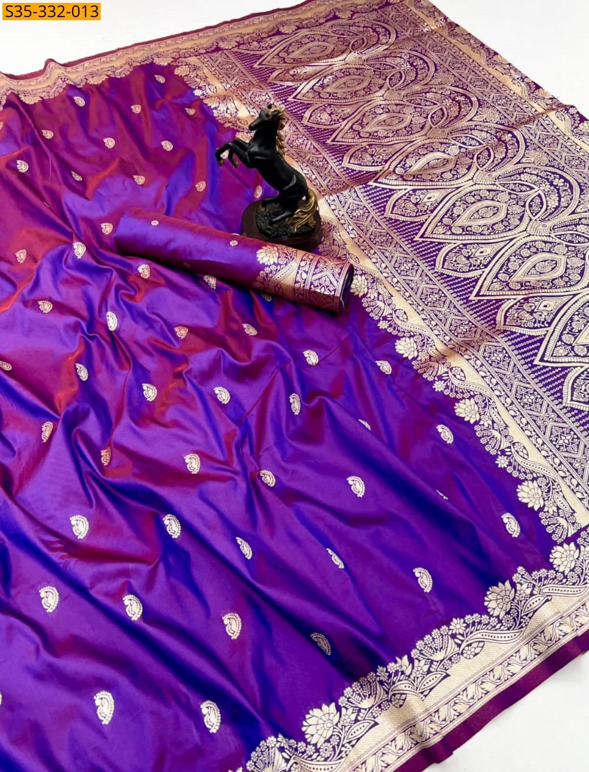 Purple Fancy Soft Silk saree
