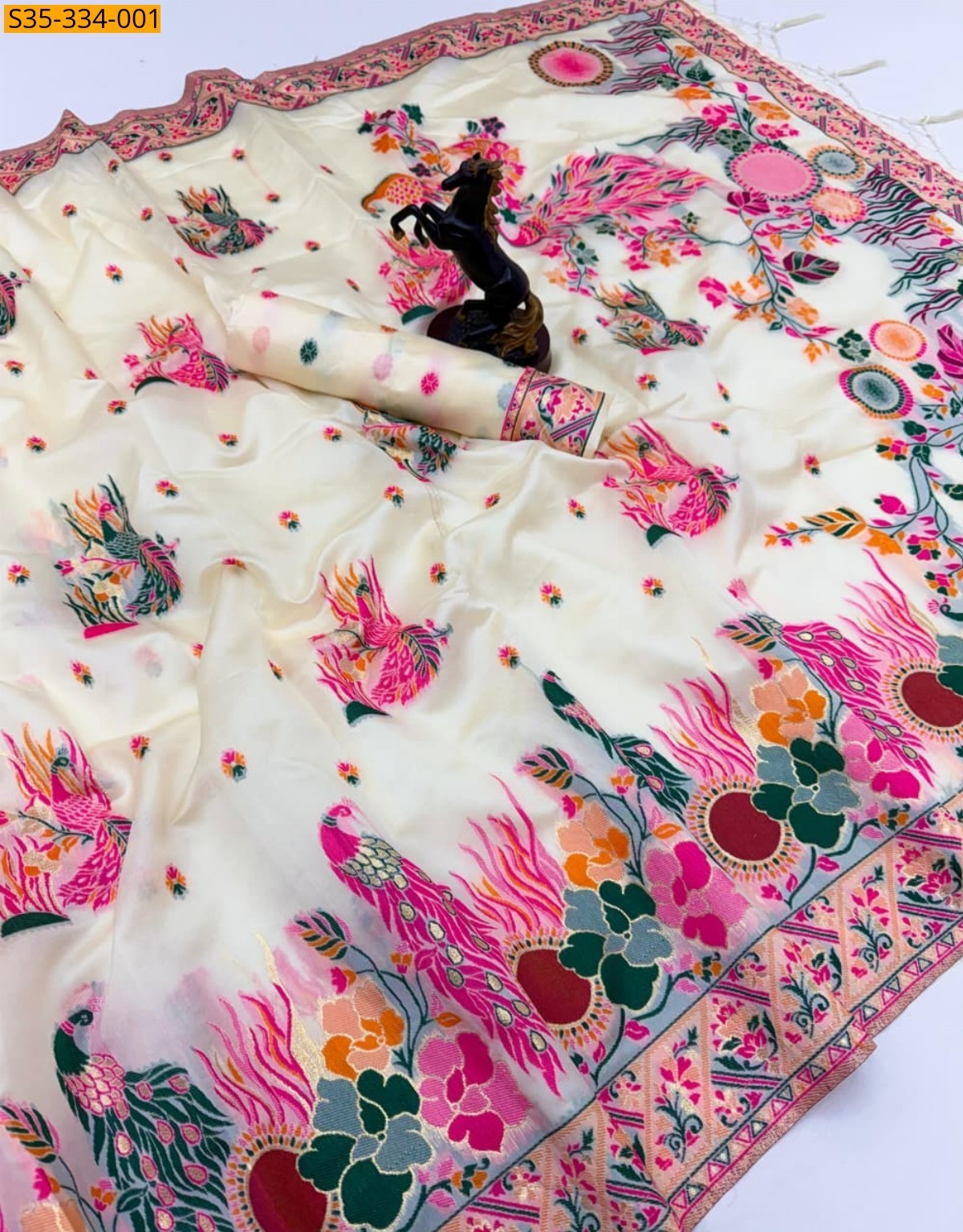 Sandal Fancy Pashmina Kashmiri Sarees