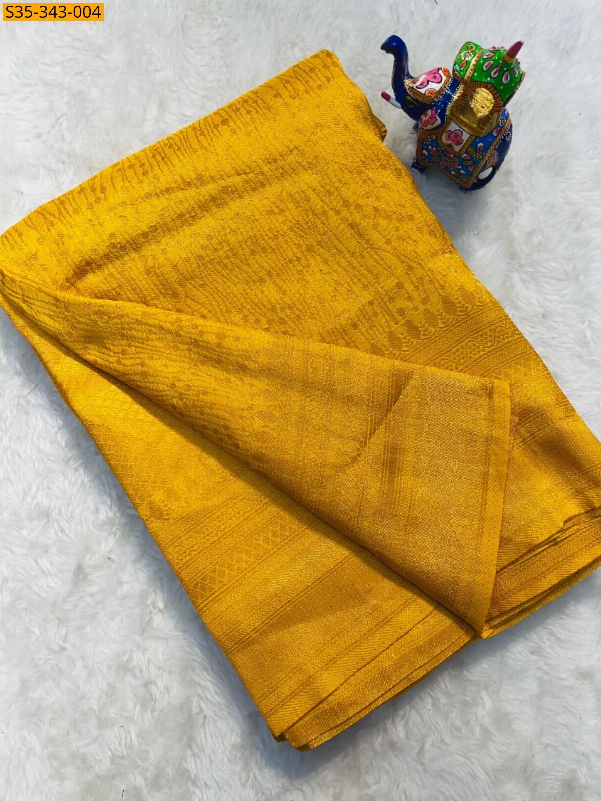 Yellow Soft kuberapattu Saree