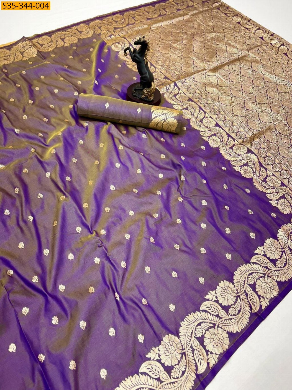 Purple Banarasi Silk Sarees