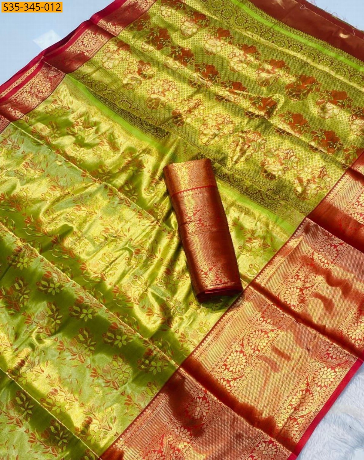 Green Fancy Kanjivaram silk saree